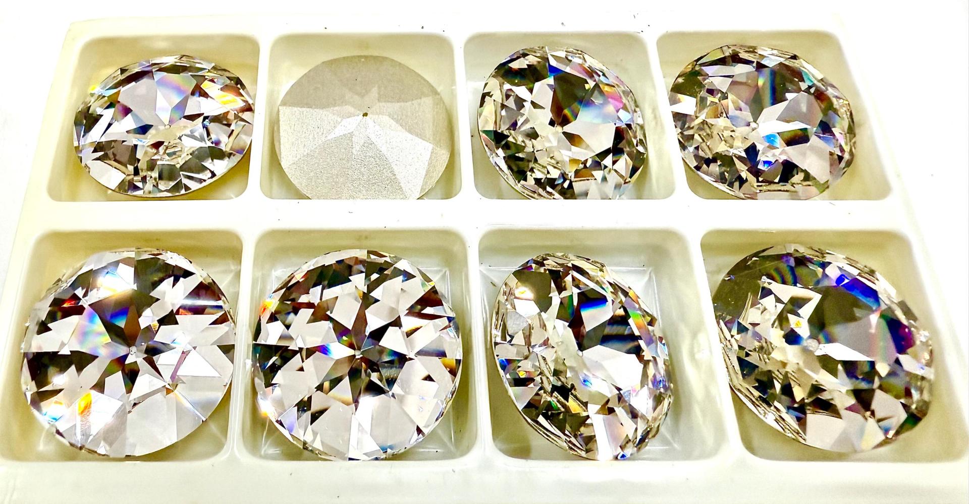 Crystal 27mm Swarovski 1201 Dentelle fancy Stone chunky diamond jewlery making stones