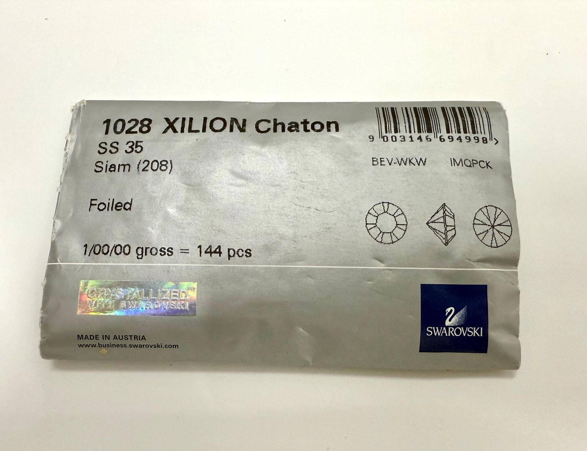 Swarovski 1028 35ss Chaton Round Siam Premier Crystal Rhinestones gemstones