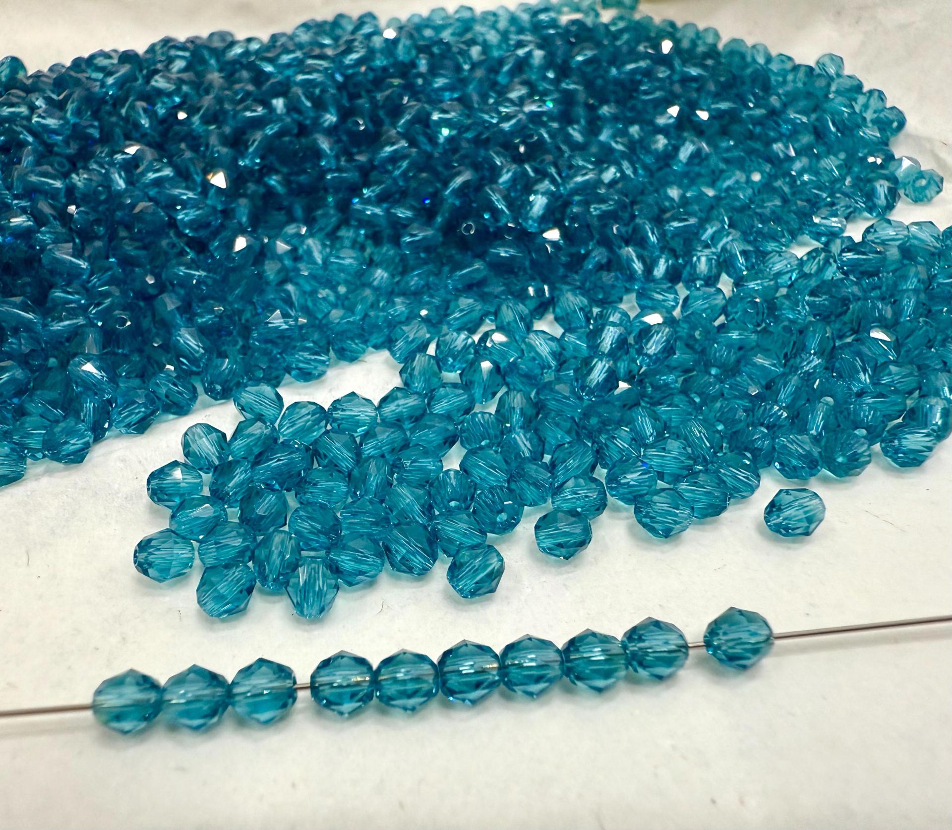 4mm Swarovski INDICOLITE Beads 5025 Faceted Oval Bead Jewelry making beads