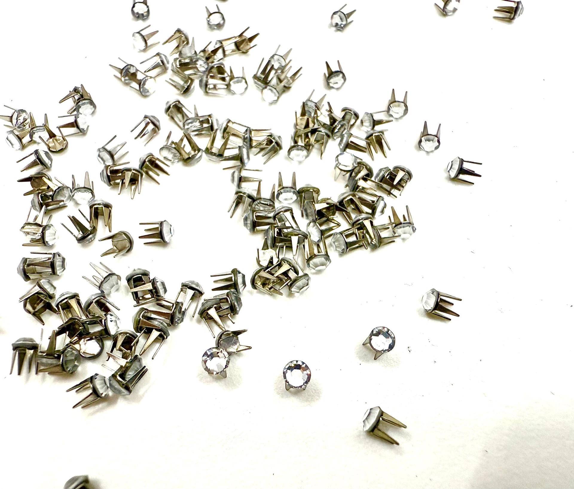 Swarovski Rose Pin (53301), Stainless Steel Casing, With Stones in SS10 - Crystal Effects