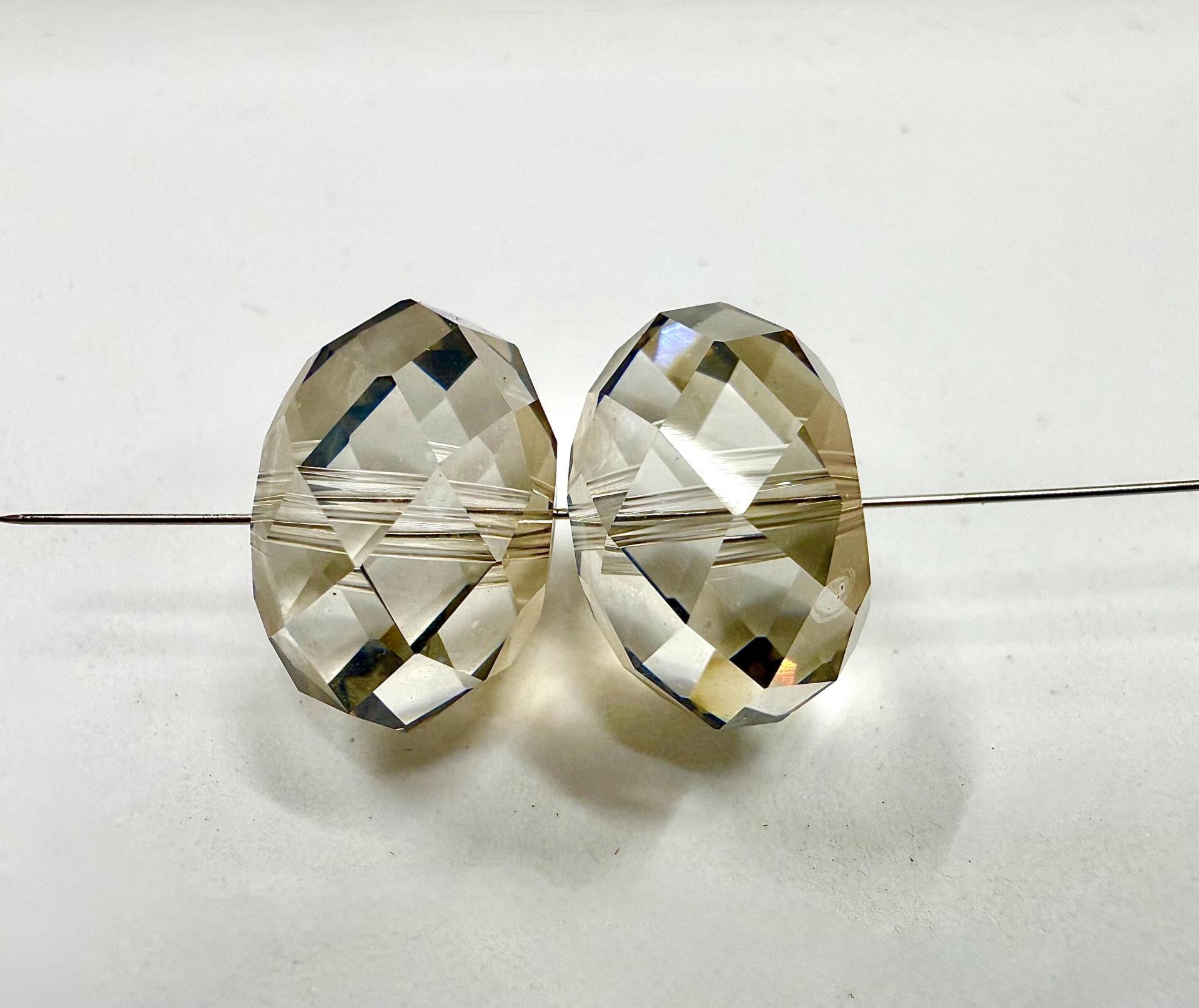 Swarovski 5040 Briolette Crystal Golden Teak Crystal Bead 18mm PREMIUM MATERIALS