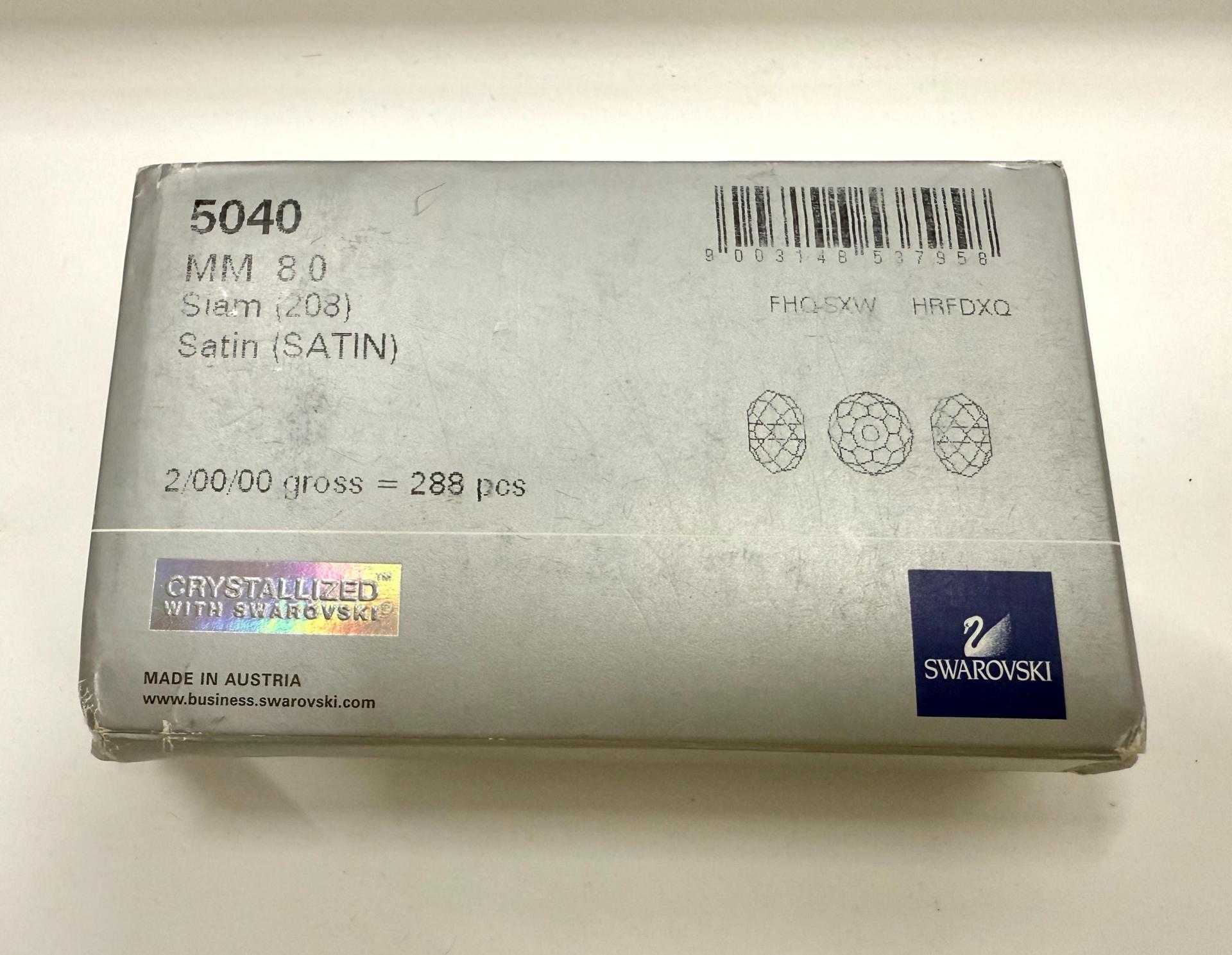 Swarovski 5040 Briolette Siam Satin Crystal Bead 8mm PREMIUM MATERIALS