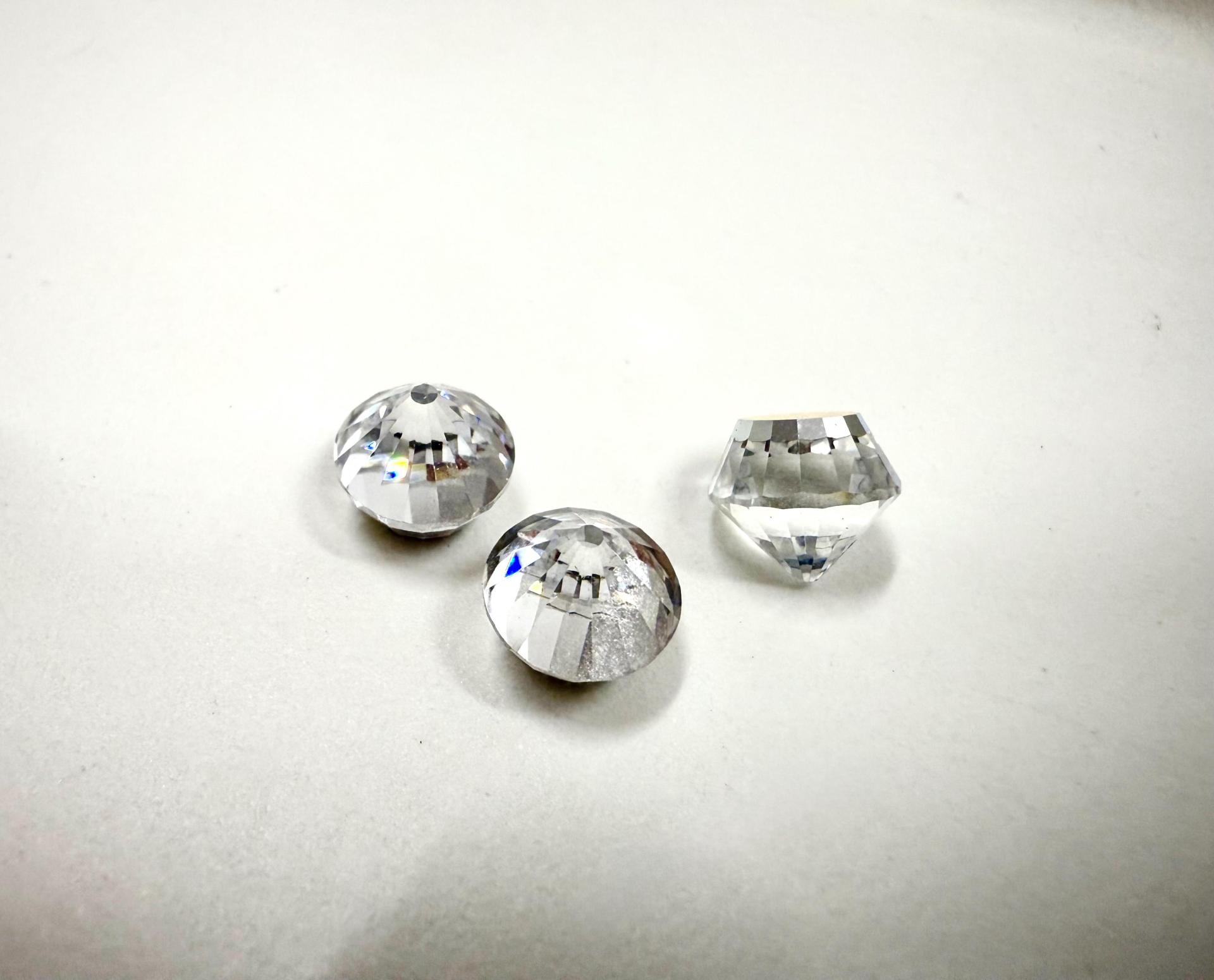 8mm Rare Vintage Swarovski Art #4866 Roulette Rockets Premier Crystal fancy stones jewelry making craft supply