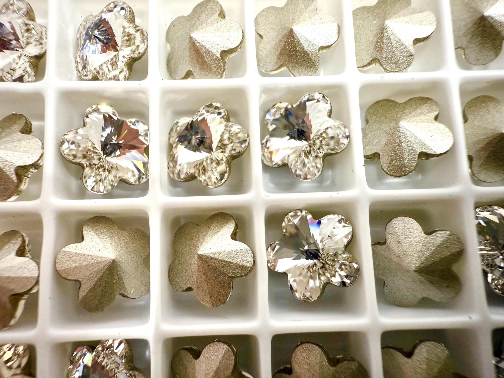 Swarovski 4744 Flower Fancy Stone Crystal 10mm Vintage findings jewellery parts