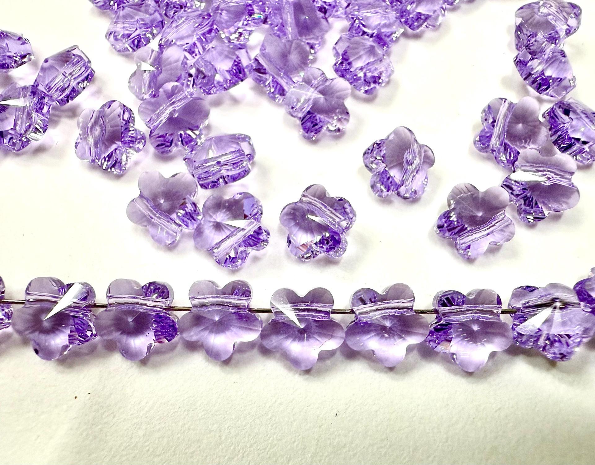 8mm Swarovski 5744 Faceted Flower Crystal Beads side drilled Premium Supply