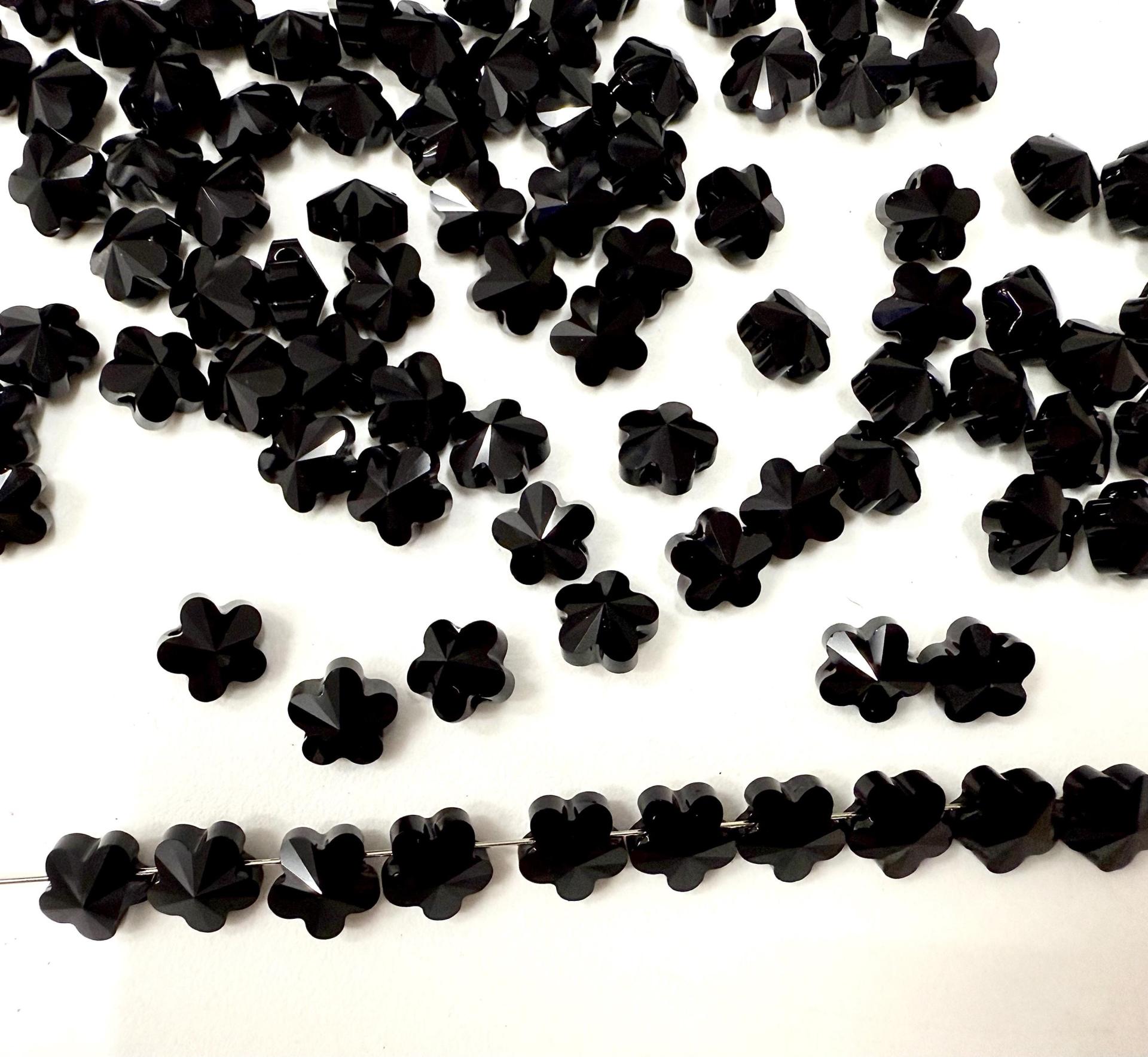 8mm Swarovski 5744 Faceted Flower Crystal Beads side drilled Premium Supply