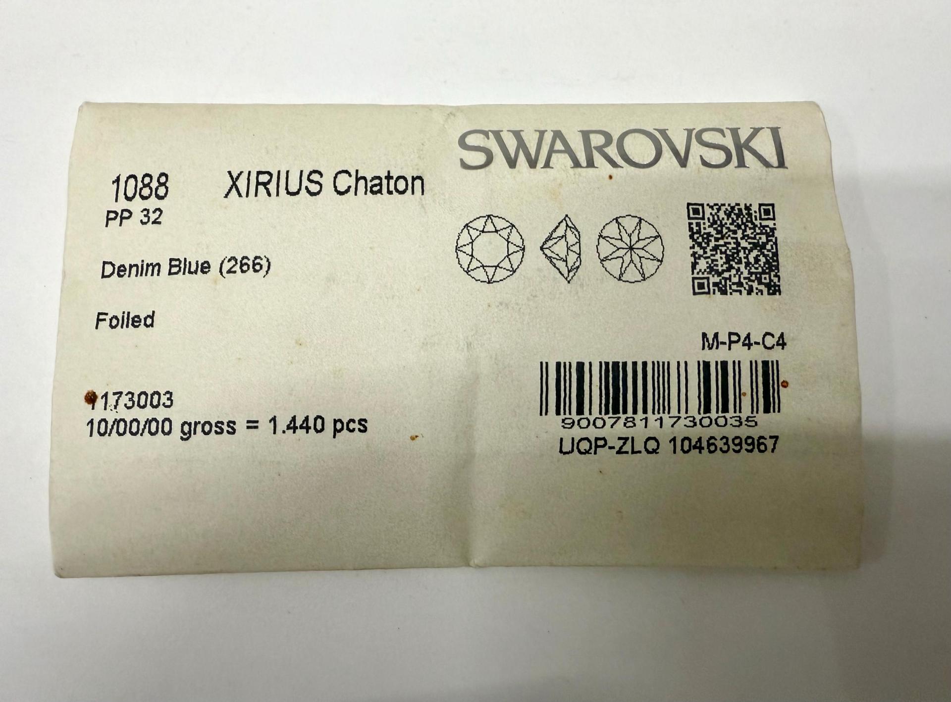 Swarovski Crystal PP32 4mm Denim Blue 1088 Xirius Chatons Vintage Swarovski rhinestones zirconium Crystal Clay Jewelry Repair