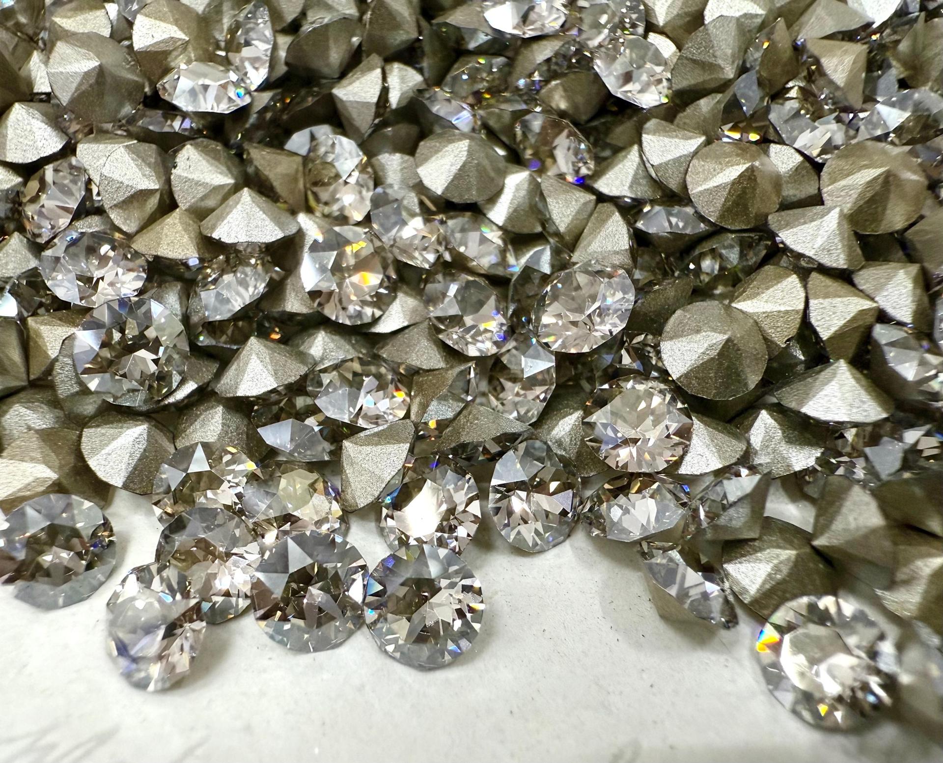 Swarovski Crystal 24ss Crystal Silver Shade 1088 Chatons Swarovski rhinestones zirconium Crystal Clay Jewelry Repair