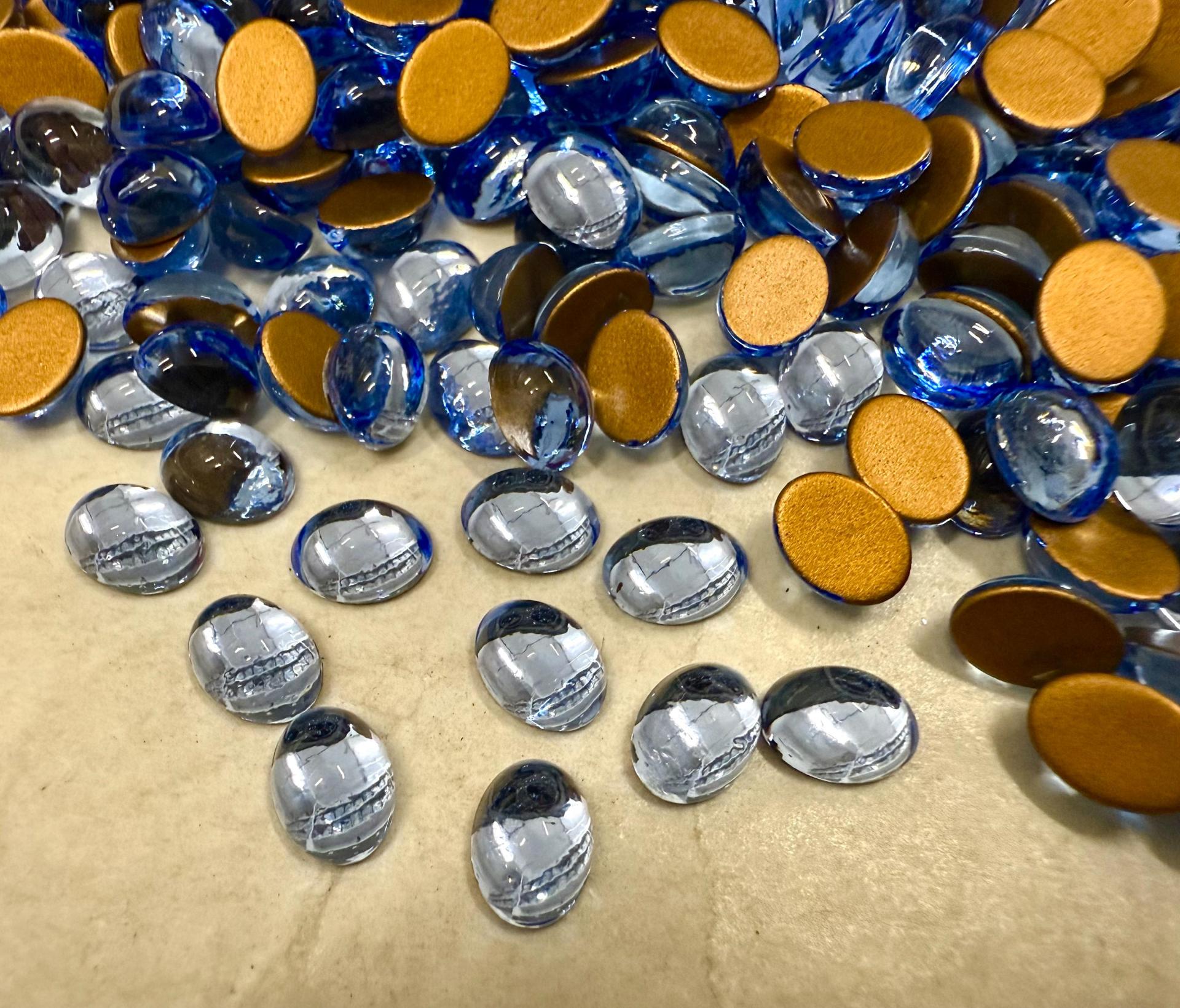 Swarovski 8 X6 mm Vintage 2190 Flat Back Oval Cabochon Cabs Jewelry making components