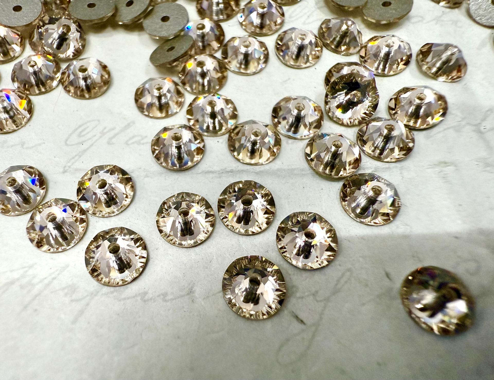 Swarovski Light Silk  5MM Xirius Lochrose SEW ON STONES 3188 embroidery materials couture material