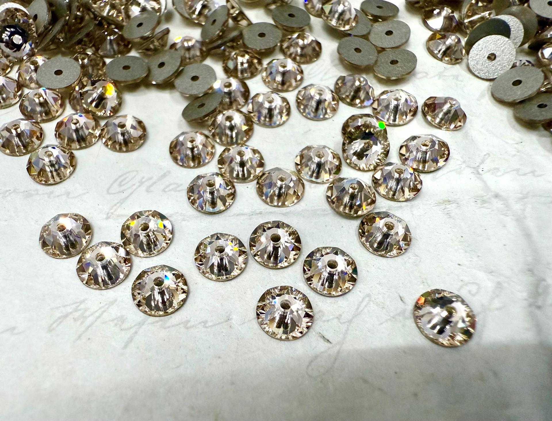 Swarovski Light Silk  5MM Xirius Lochrose SEW ON STONES 3188 embroidery materials couture material