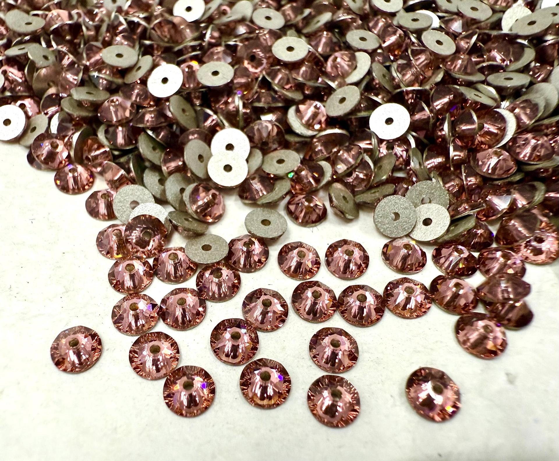 Swarovski Blush Rose 4MM Xirius Lochrose SEW ON STONES 3188 embroidery materials couture material