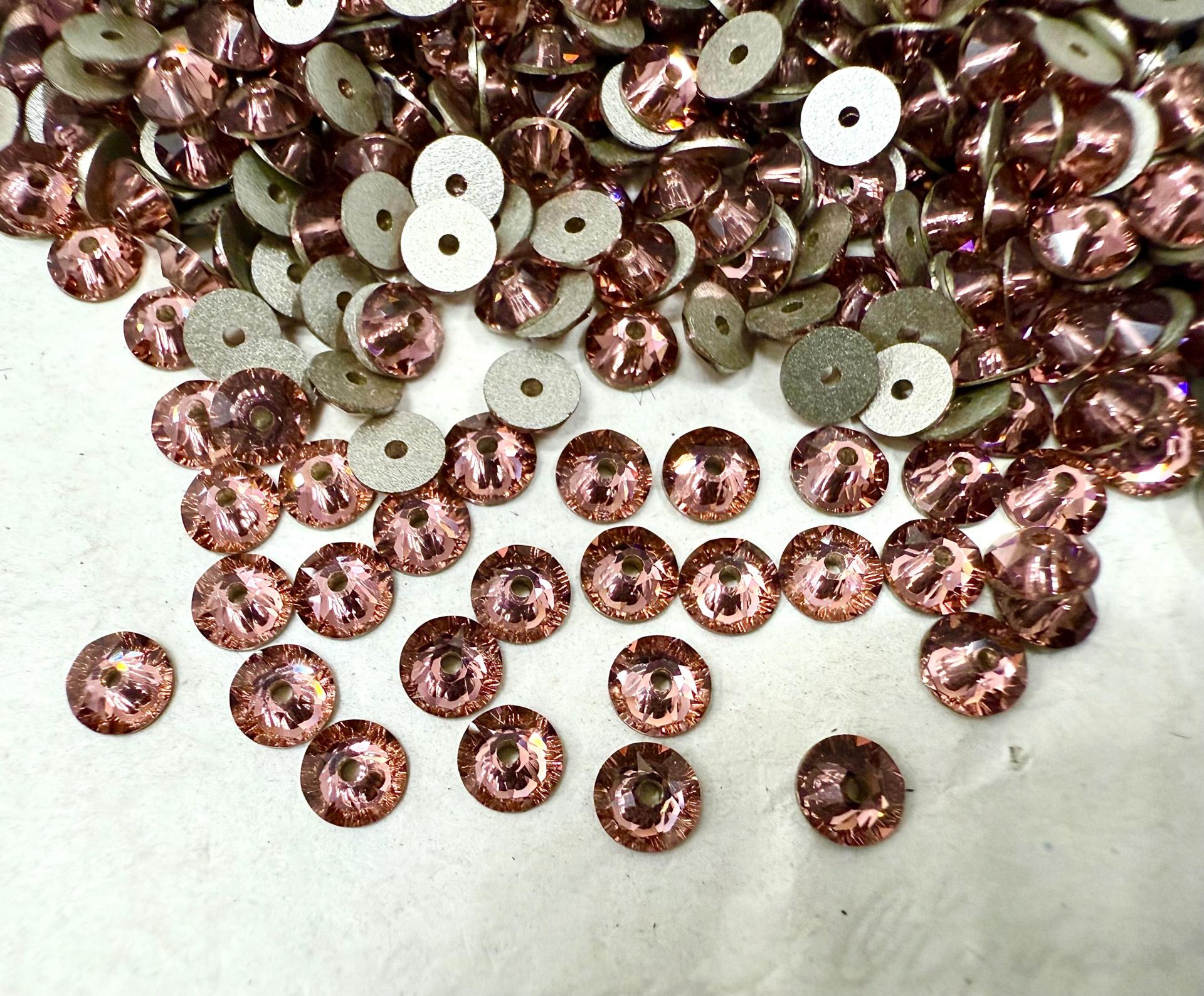 Swarovski Blush Rose 4MM Xirius Lochrose SEW ON STONES 3188 embroidery materials couture material