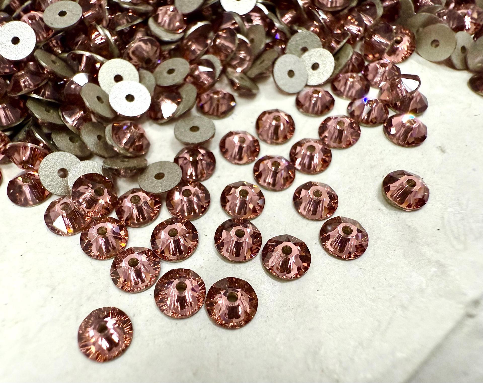 Swarovski Blush Rose 4MM Xirius Lochrose SEW ON STONES 3188 embroidery materials couture material