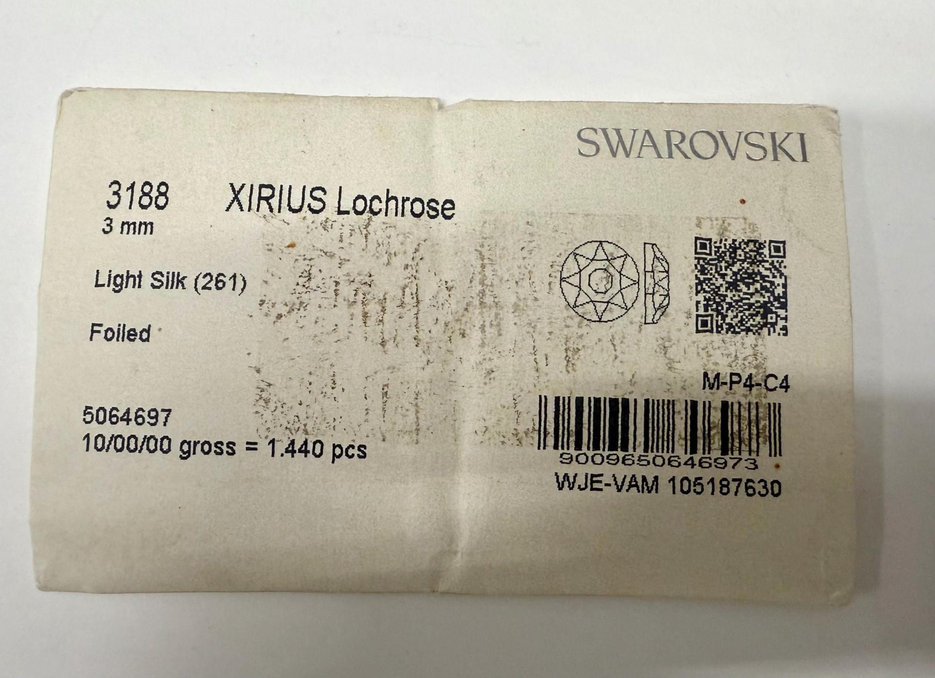 Swarovski Light Silk 3MM Xirius Lochrose SEW ON STONES 3188 embroidery materials couture material