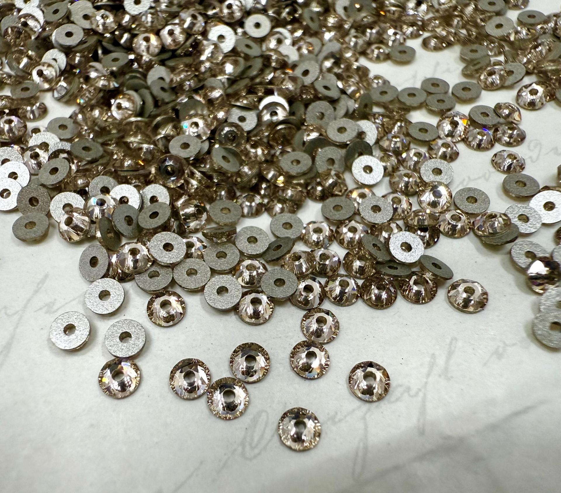 Swarovski Light Silk 3MM Xirius Lochrose SEW ON STONES 3188 embroidery materials couture material
