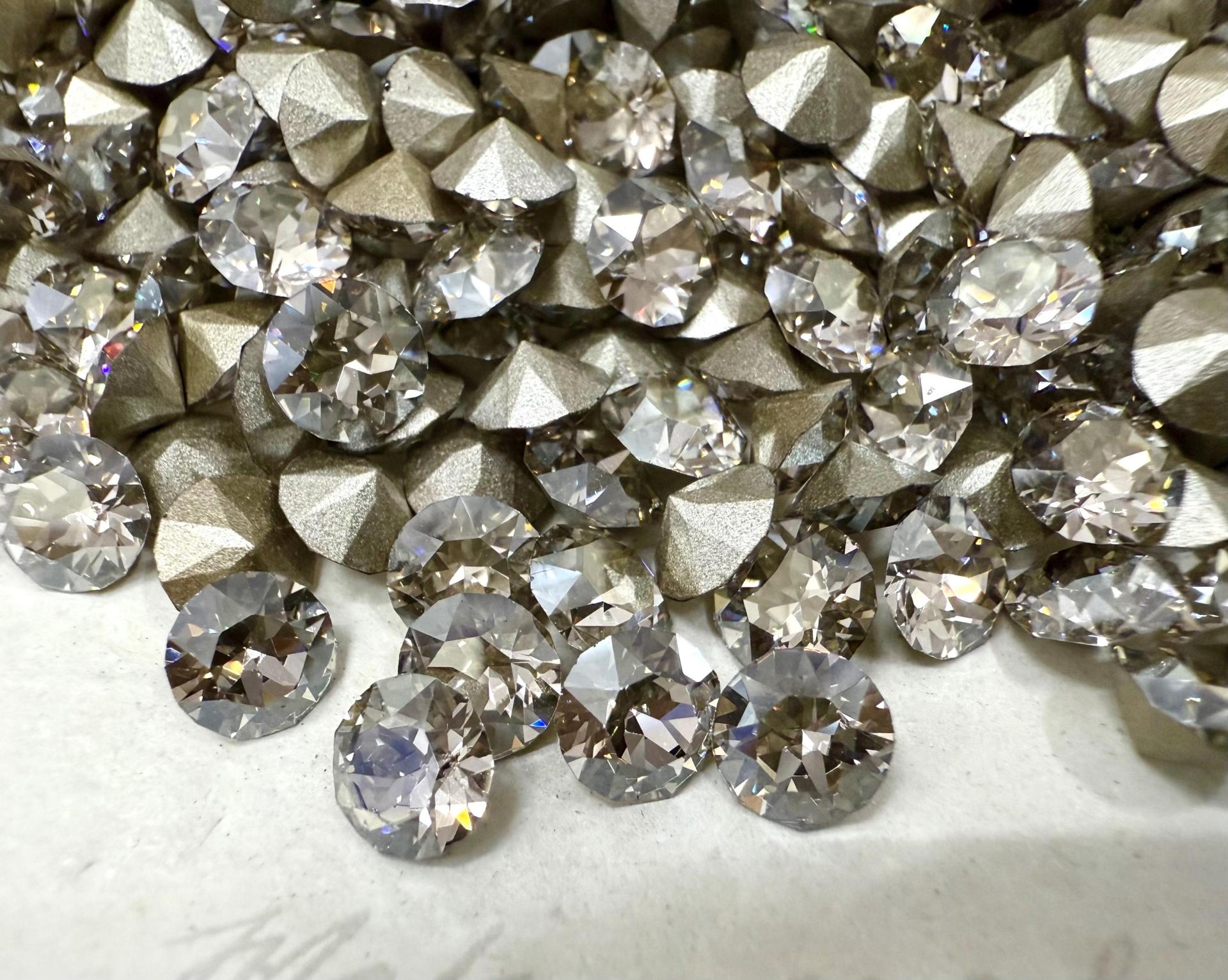 Swarovski Crystal 24ss Crystal Silver Shade 1088 Chatons Swarovski rhinestones zirconium Crystal Clay Jewelry Repair