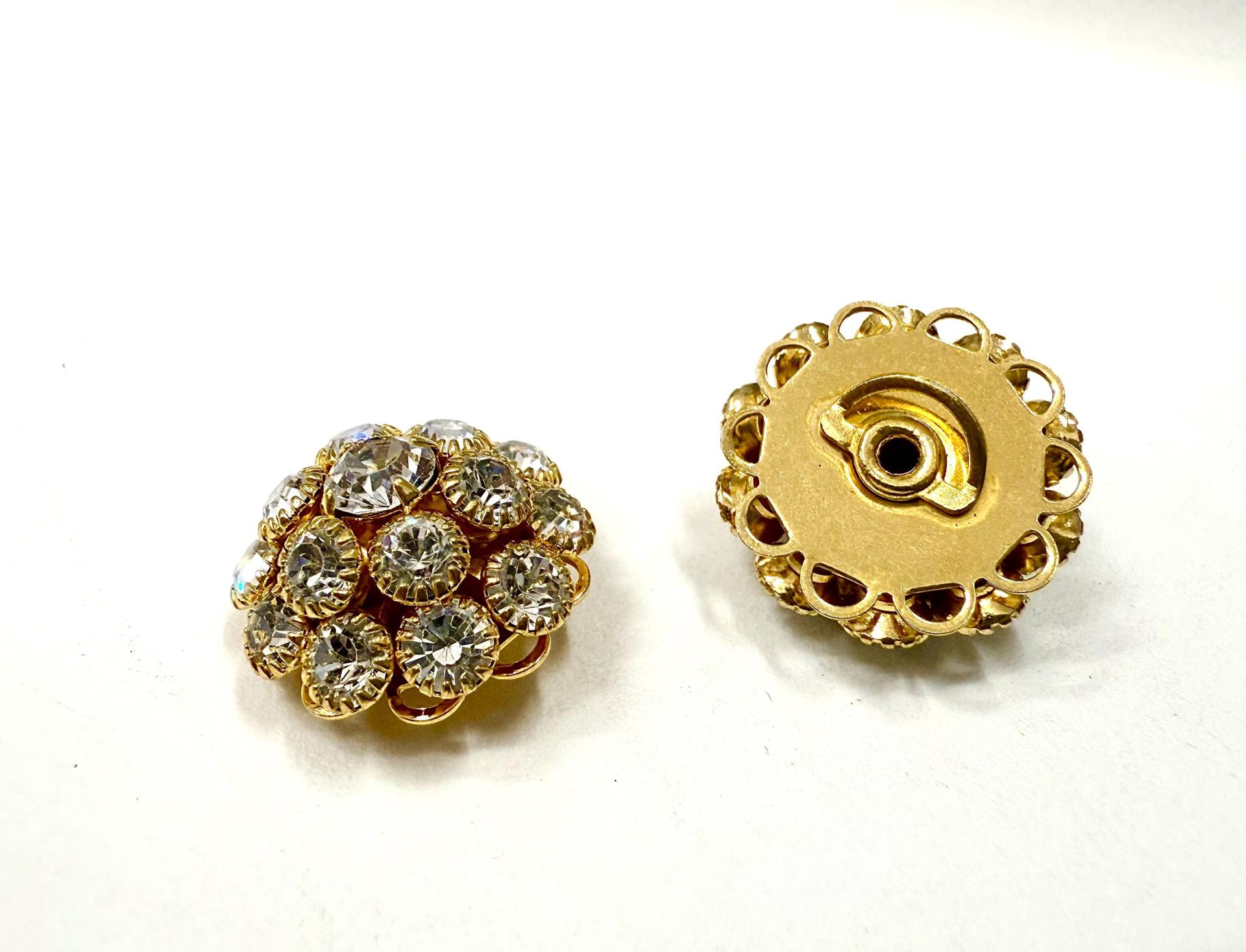 18 mm Vintage Gold plated Swarovski Embellishment DIY Supplies wedding decorations
