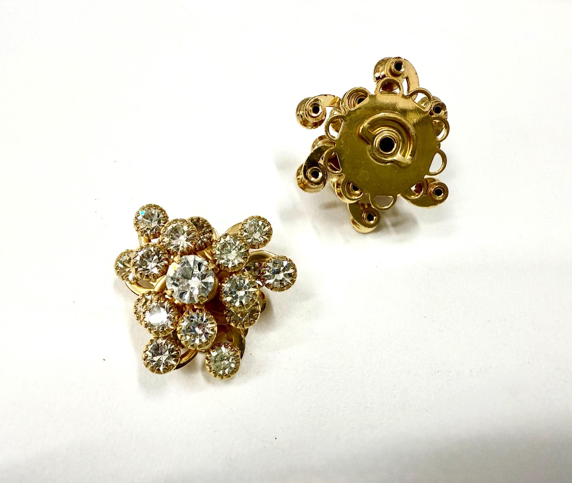 20 mm Vintage gold plated Swarovski Embellishment DIY Hair Bow Supplies wedding decorations