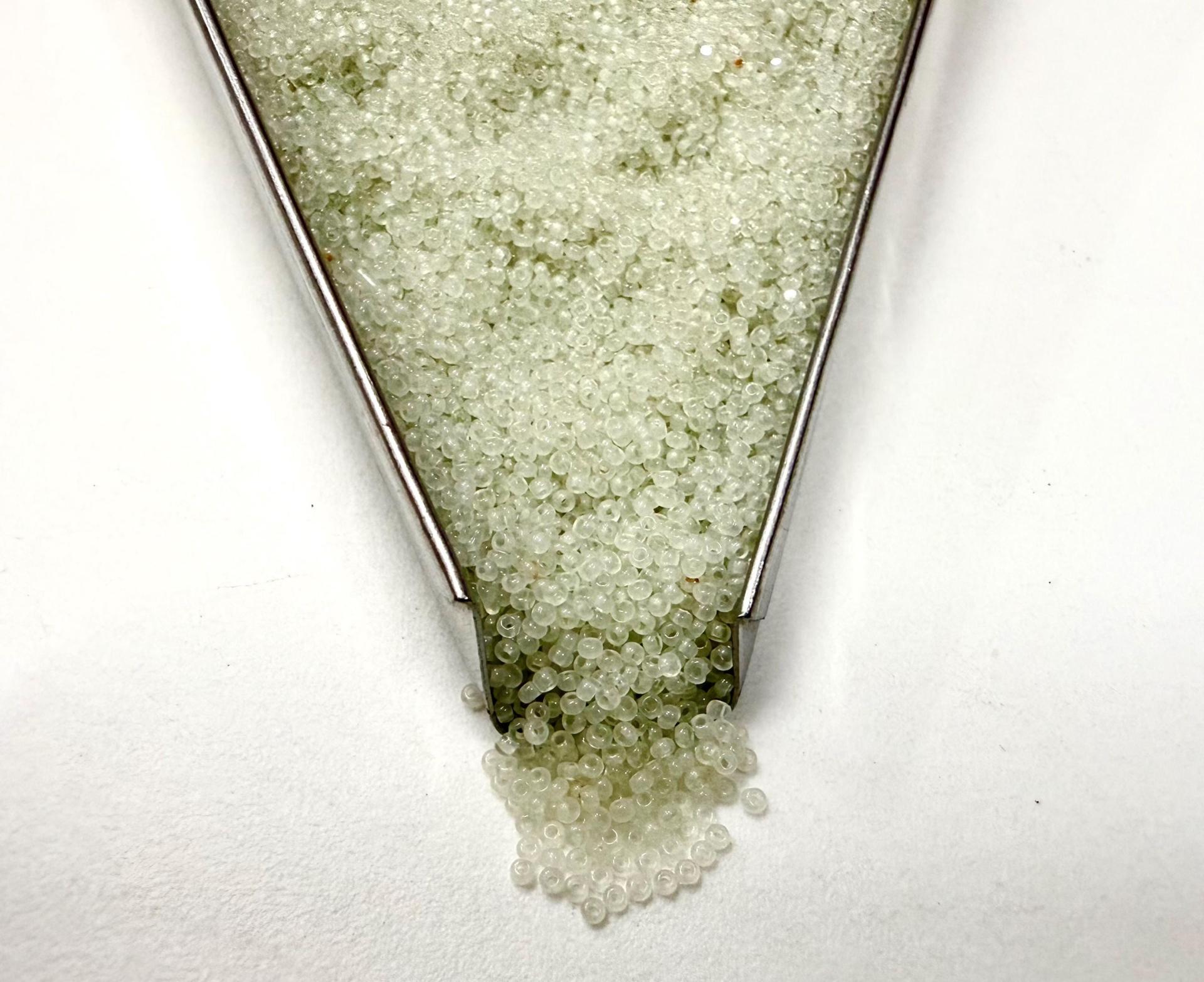 15/0 Charlotte Cut Beads in Light Sage Opal