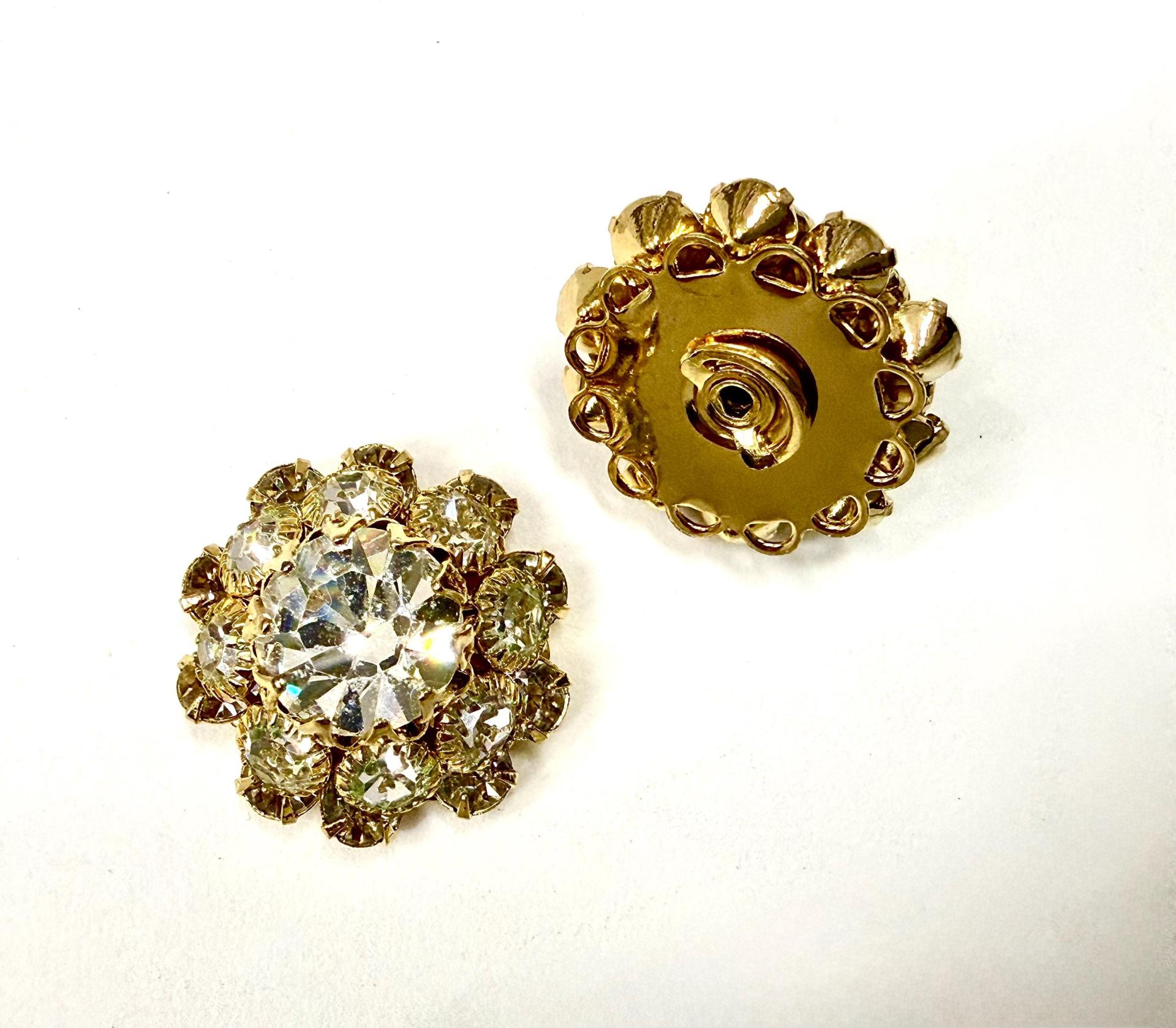 22 mm Vintage Gold plated Swarovski Embellishment DIY Supplies wedding decorations