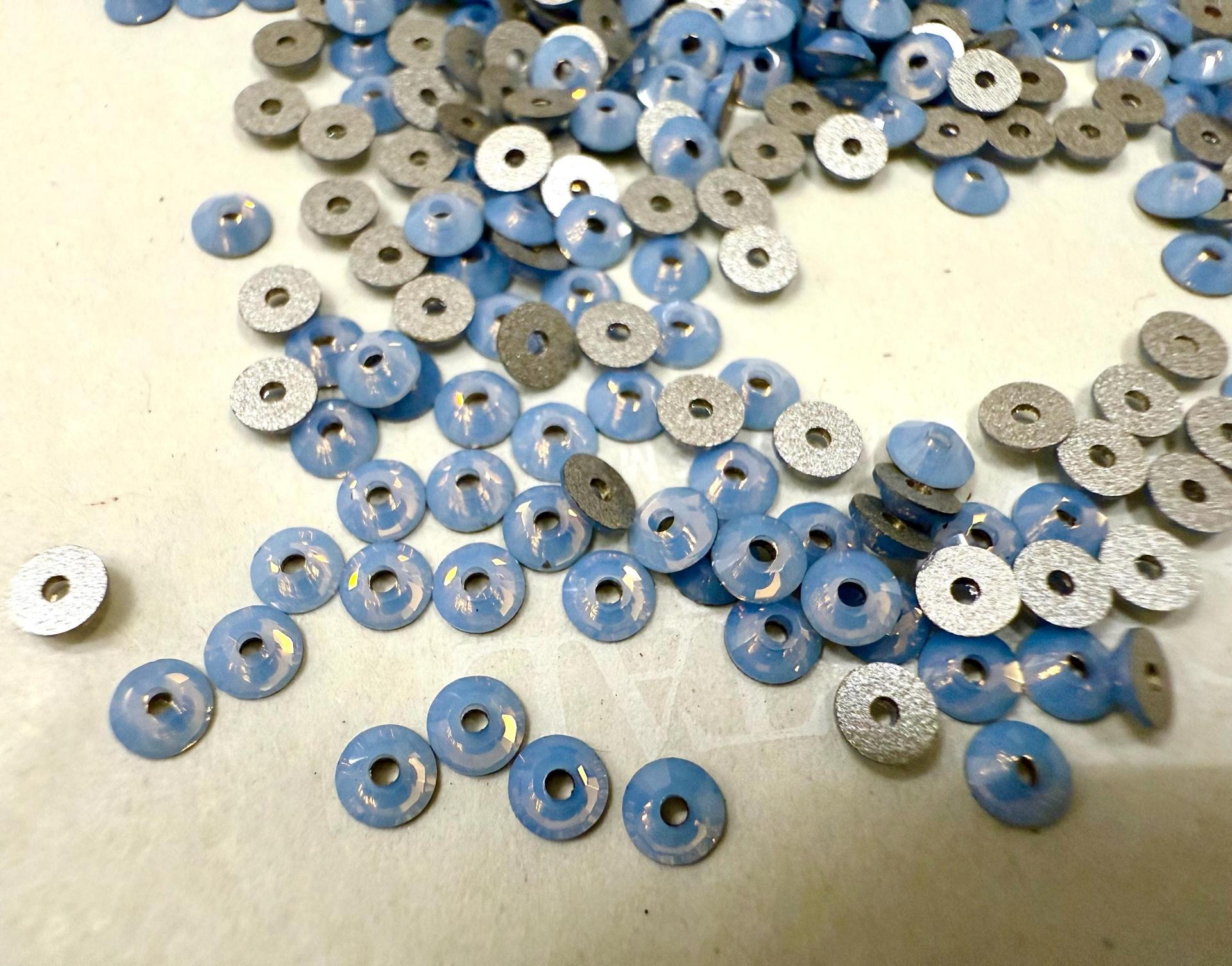 3mm Swarovski 3128 in Air Blue Opal Lochrosen Rhinestones