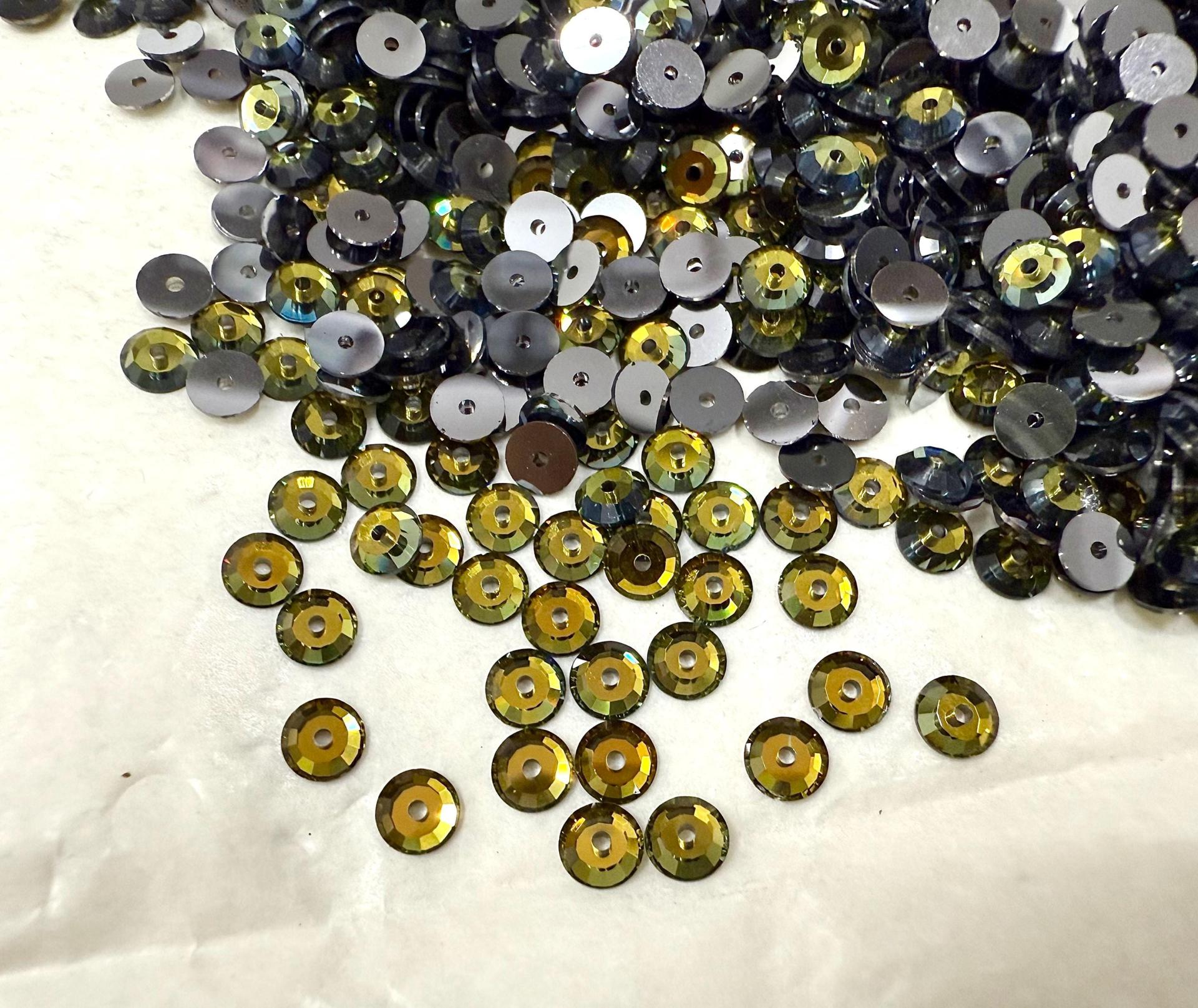 4mm Crystal Swarovski 3112 Lochrose Rhinestones Cystal Tabac M-Foil color