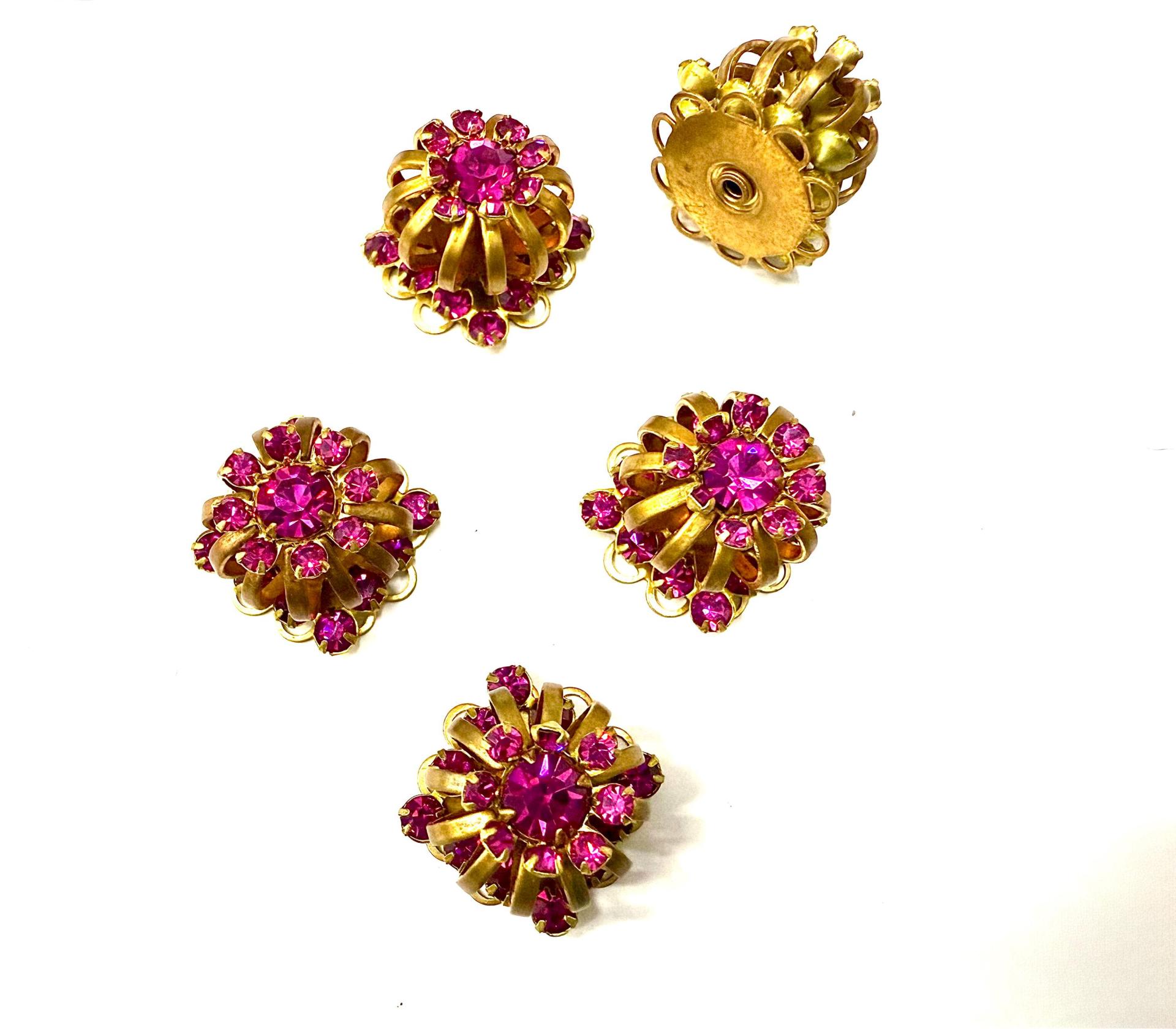 Swarovski Bird Cage Crystal in Fuchsia