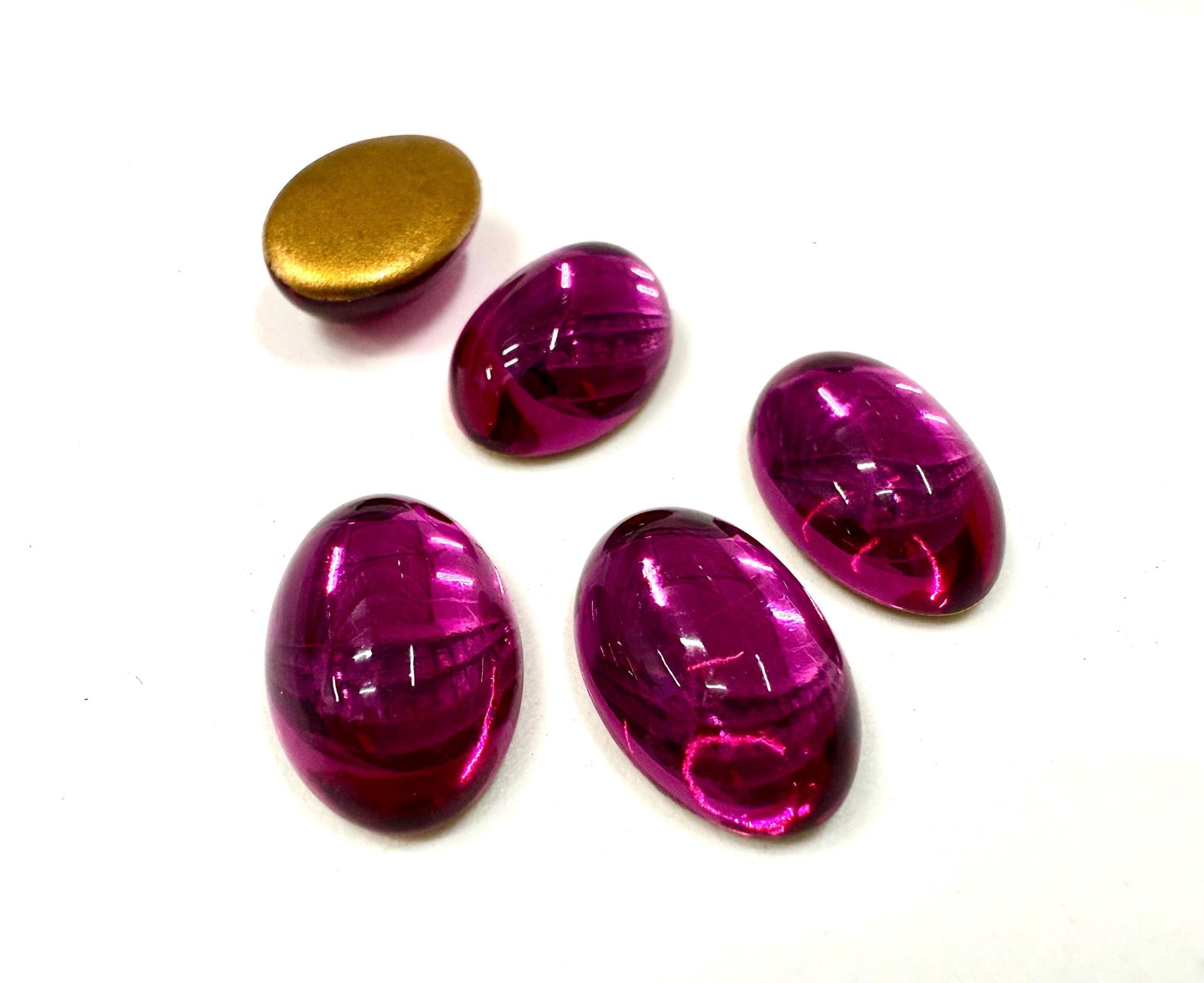 Swarovski Crystal Cabochons, Vintage Oval Flat Backs (16x11 mm) - 2/6 Pieces