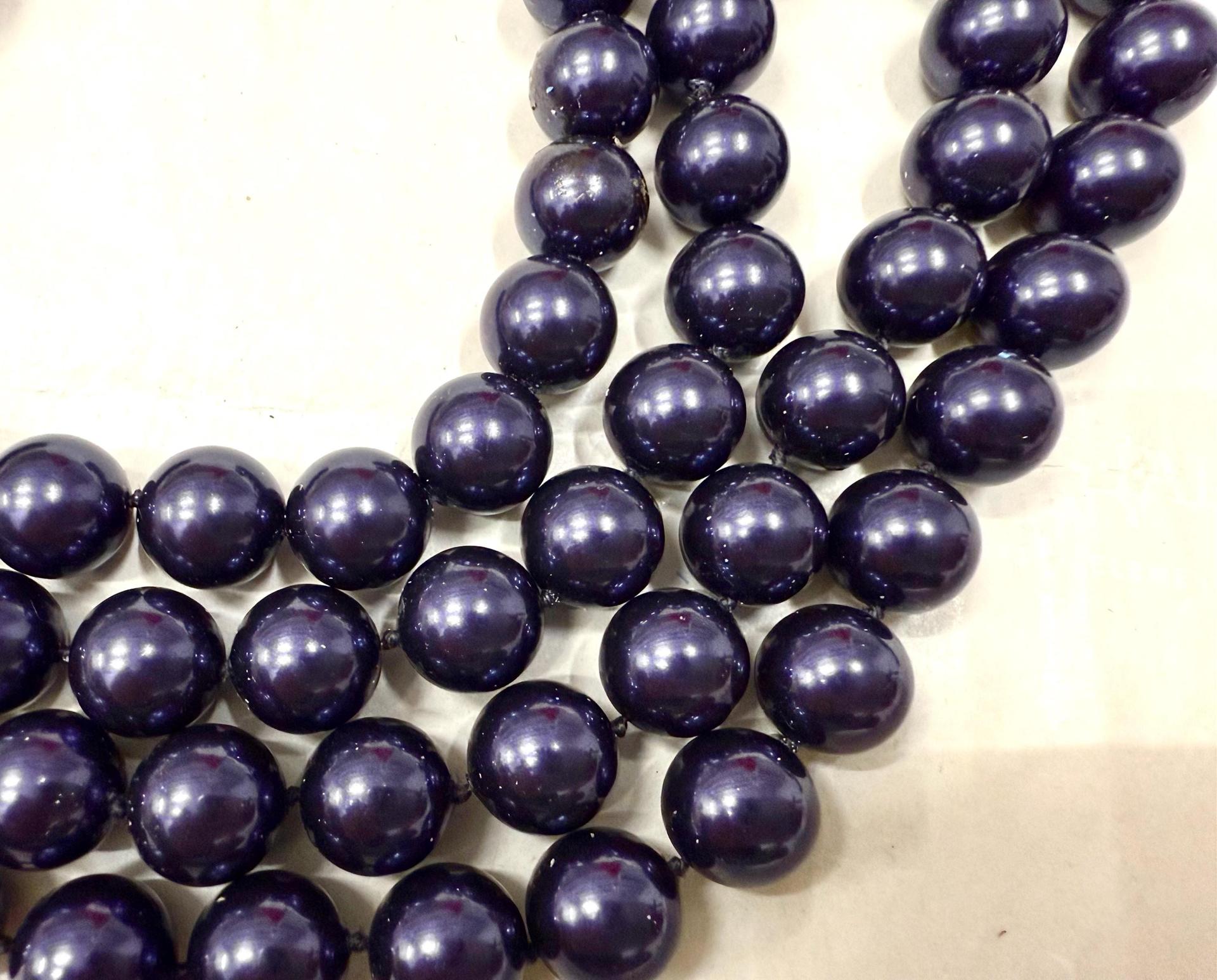 Vintage Swarovski® 10mm Crystal Night Blue Pearl Round Pearl Beads round pearl swarovski crystal beads pearl WHOLESALE PRICES