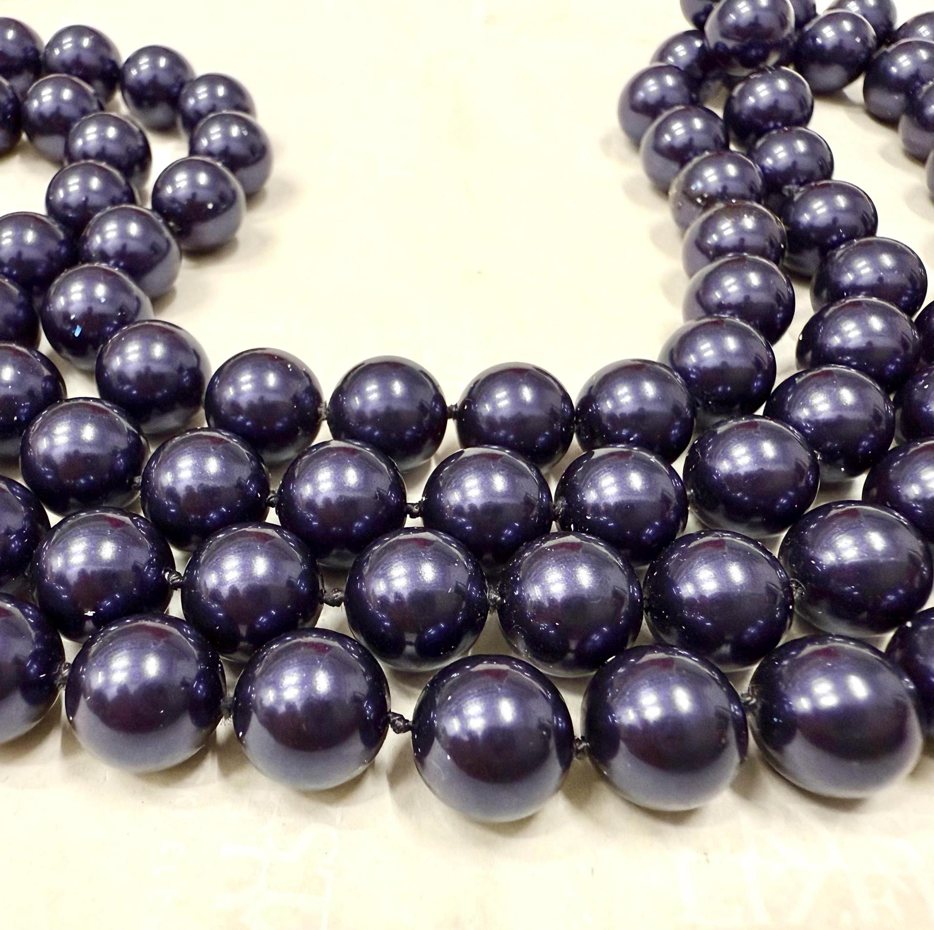 Vintage Swarovski® 10mm Crystal Night Blue Pearl Round Pearl Beads round pearl swarovski crystal beads pearl WHOLESALE PRICES