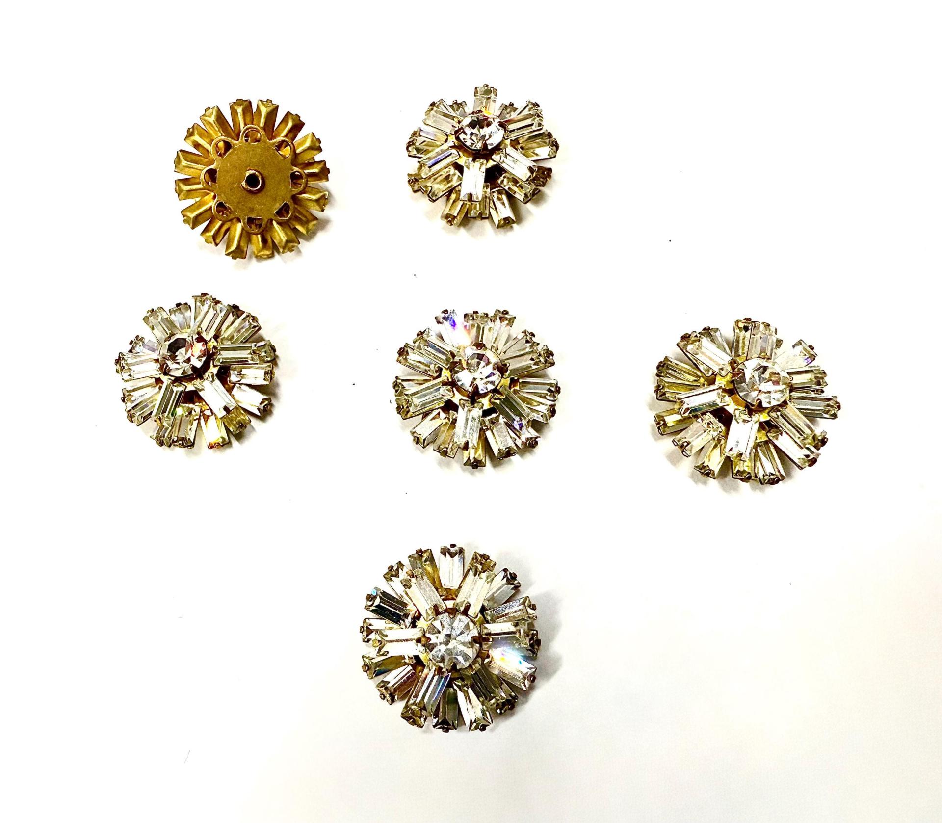 18 mm Vintage in crystal Brass settings Swarovski Embellishment DIY Supplies wedding decorations