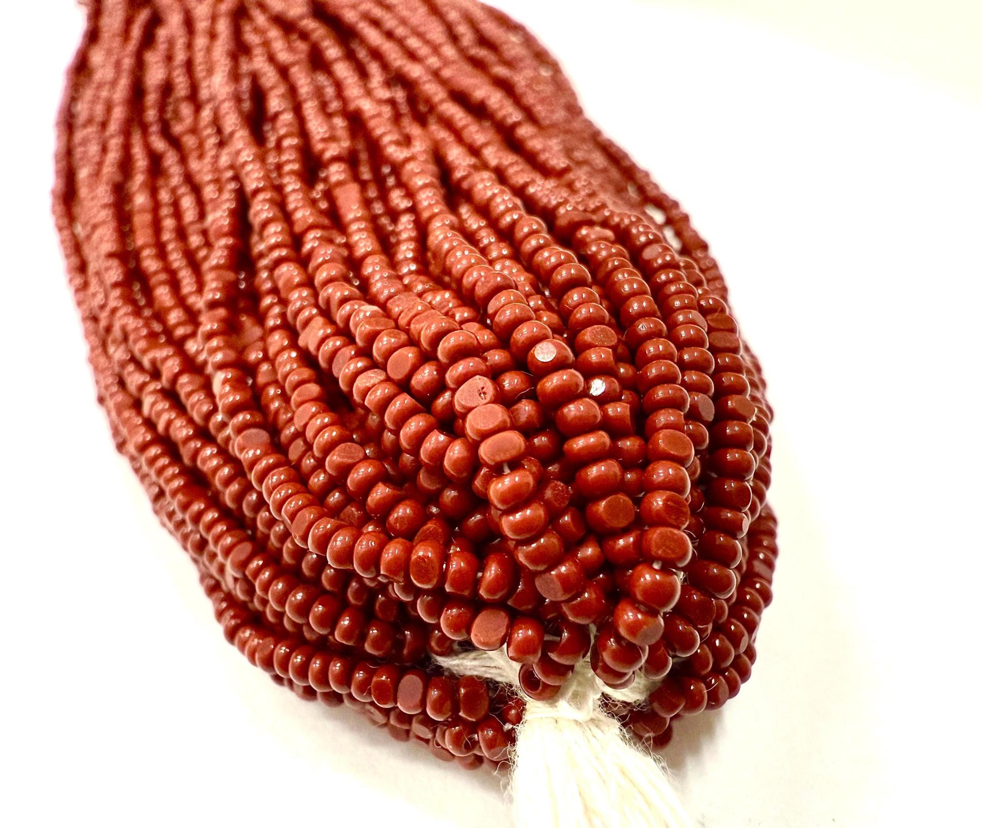 11/0 Charlotte true Cut Beads Opaque Burnt Rust