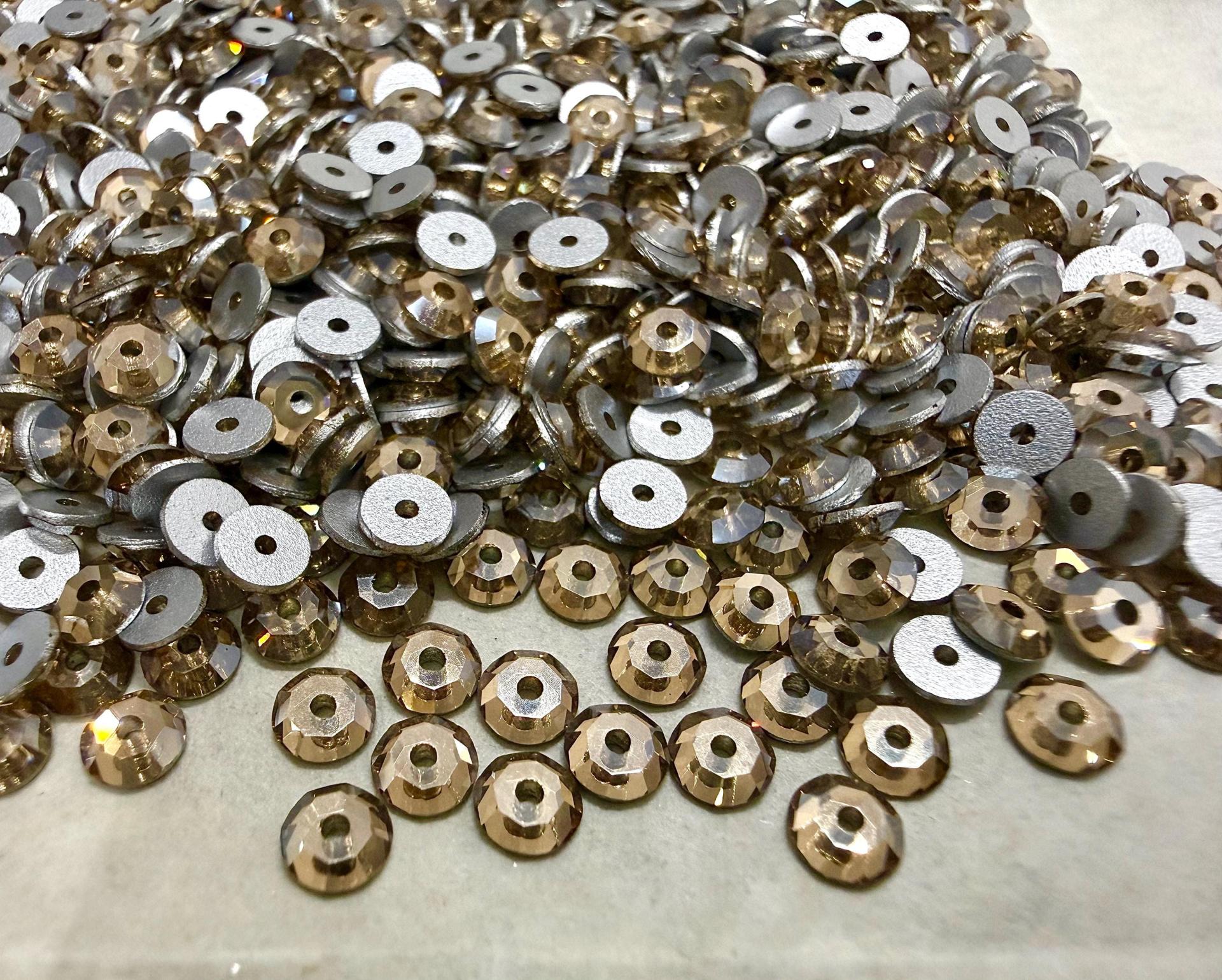 4mm Preciosa Crystal Honey Flat Back Sew-On Stones