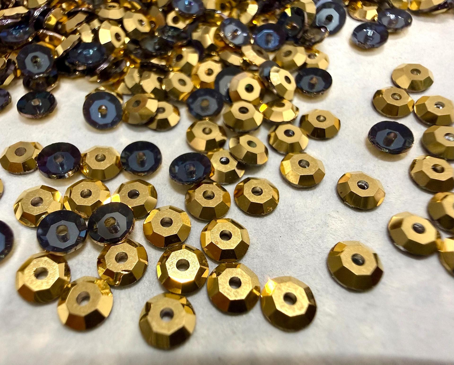 4mm Preciosa Crystal Aurum unfoiled Flat Back Sew-On Stones