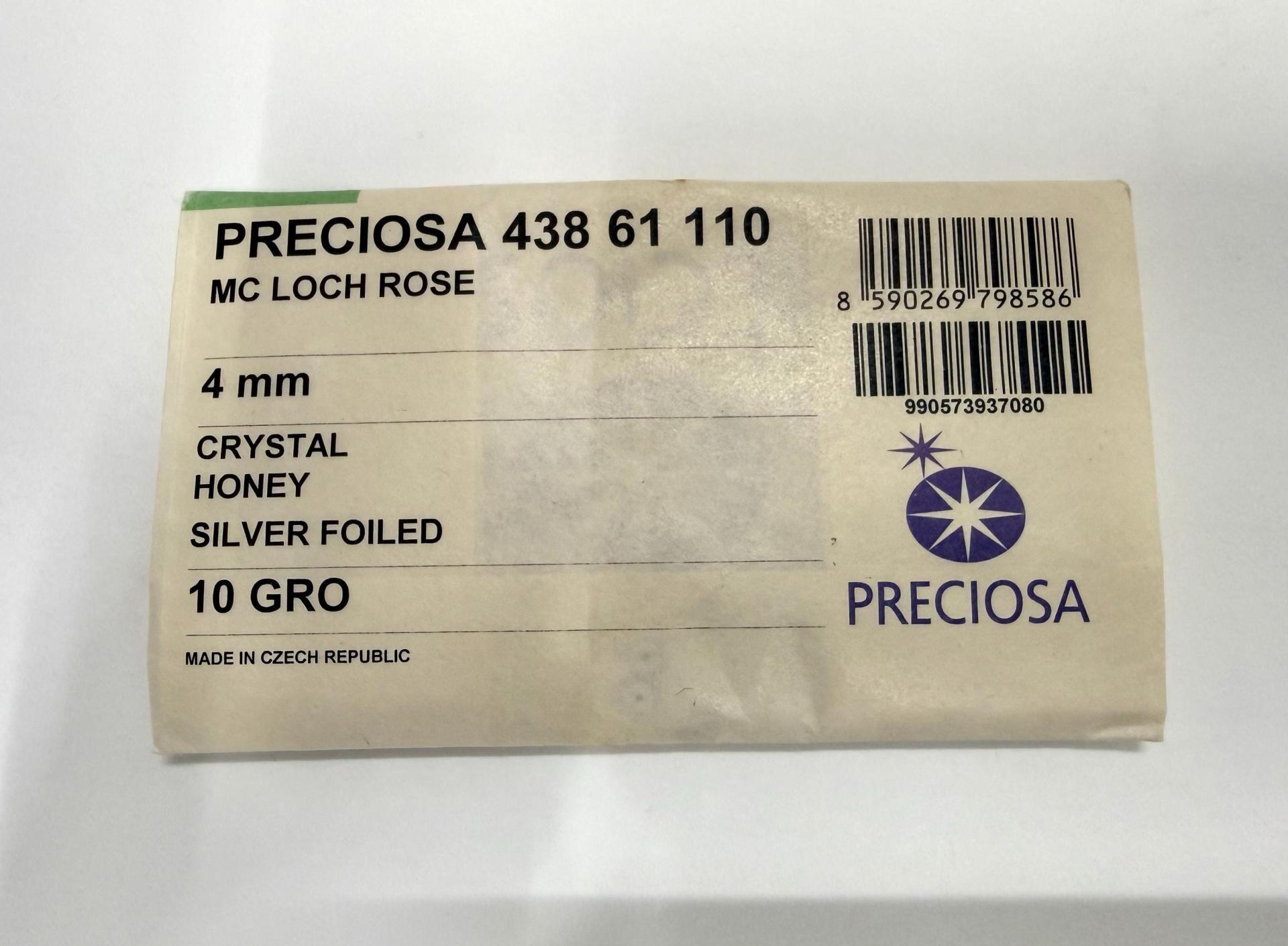 4mm Preciosa Crystal Honey Flat Back Sew-On Stones