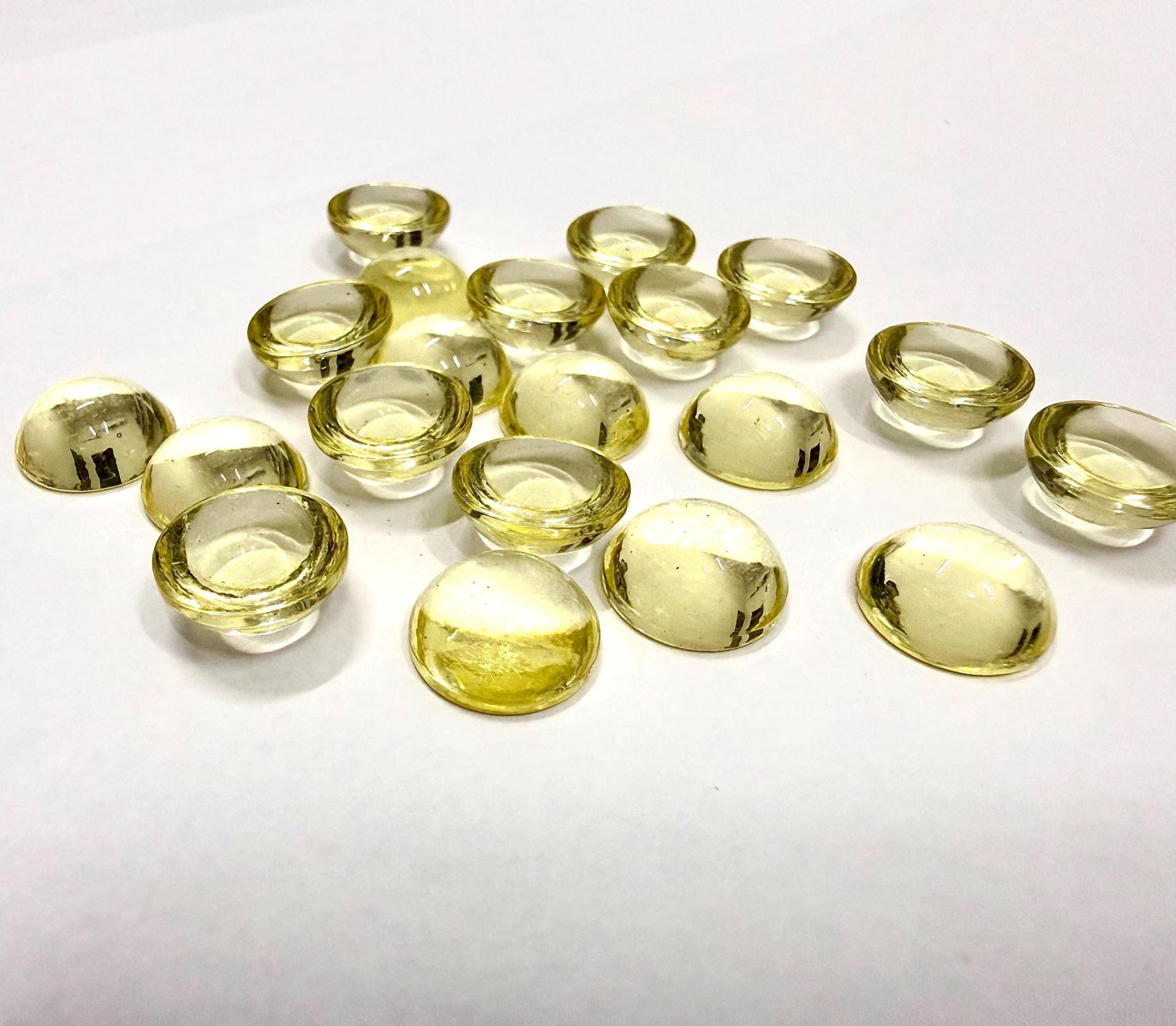 12 mm Swarovski Round Cabochon Cabs Jonquil unfoiled Article # 2090/4 Vintage Flat Back