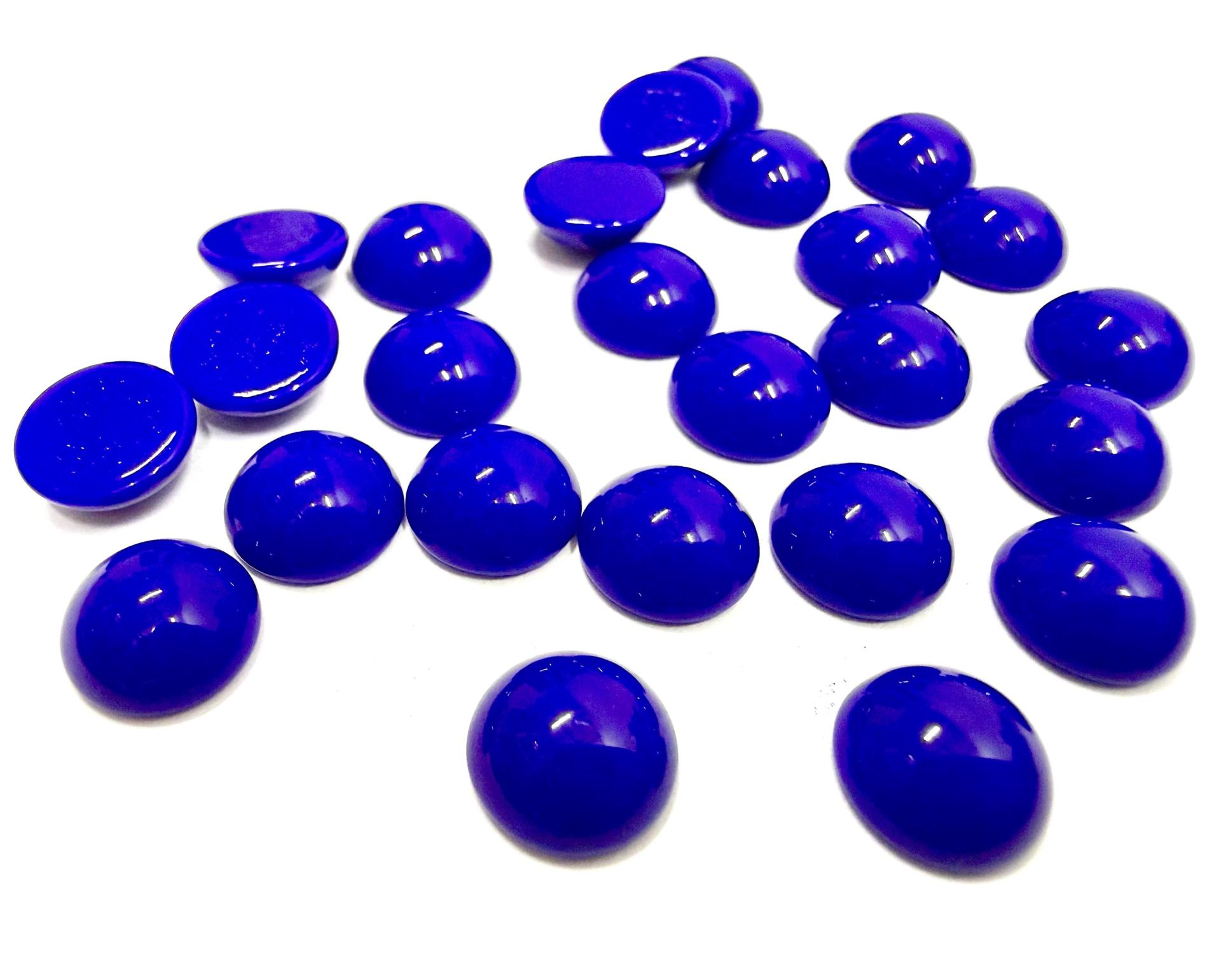 Swarovski 9mm Opaque Cobalt Flat Back Cabochons