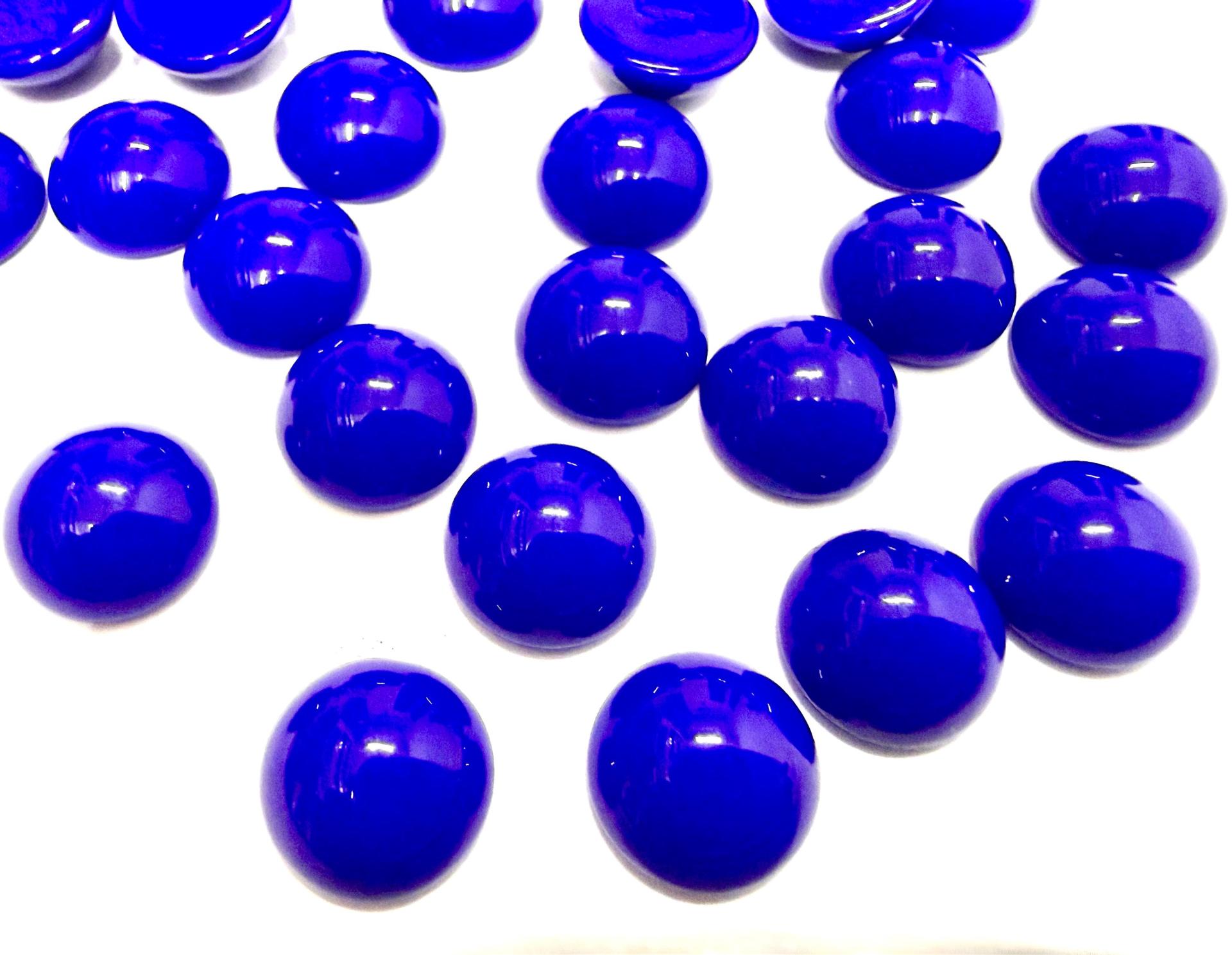Swarovski 9mm Opaque Cobalt Flat Back Cabochons