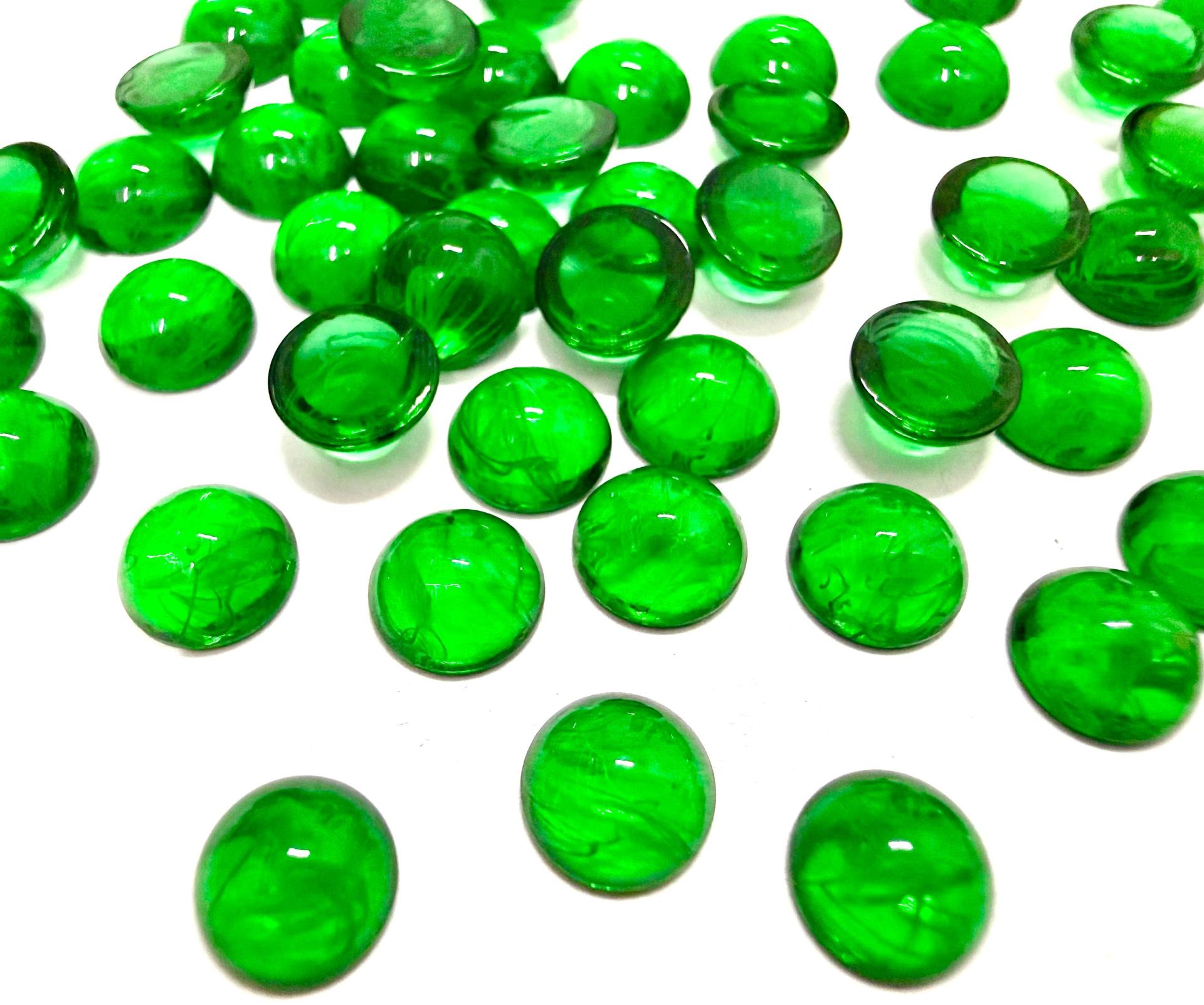 6mm Swarovski Round Cabochon Cabs Green Givre Unfoiled Article # 2090/4 Vintage Flat Back