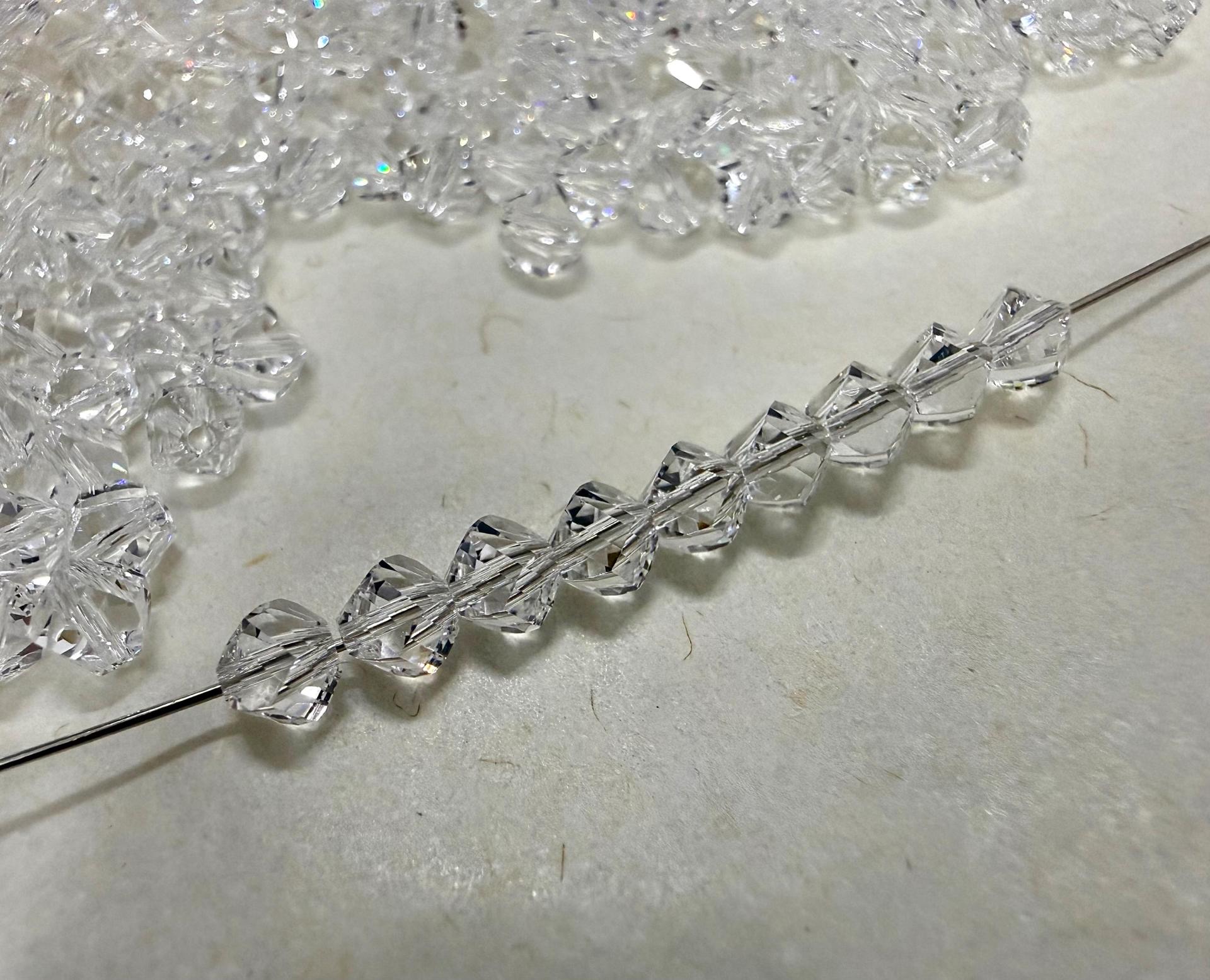 3mm Swarovski Crsyatl 5020 Helix Beads, Faceted Crystal Jewelry Making (24 pieces)