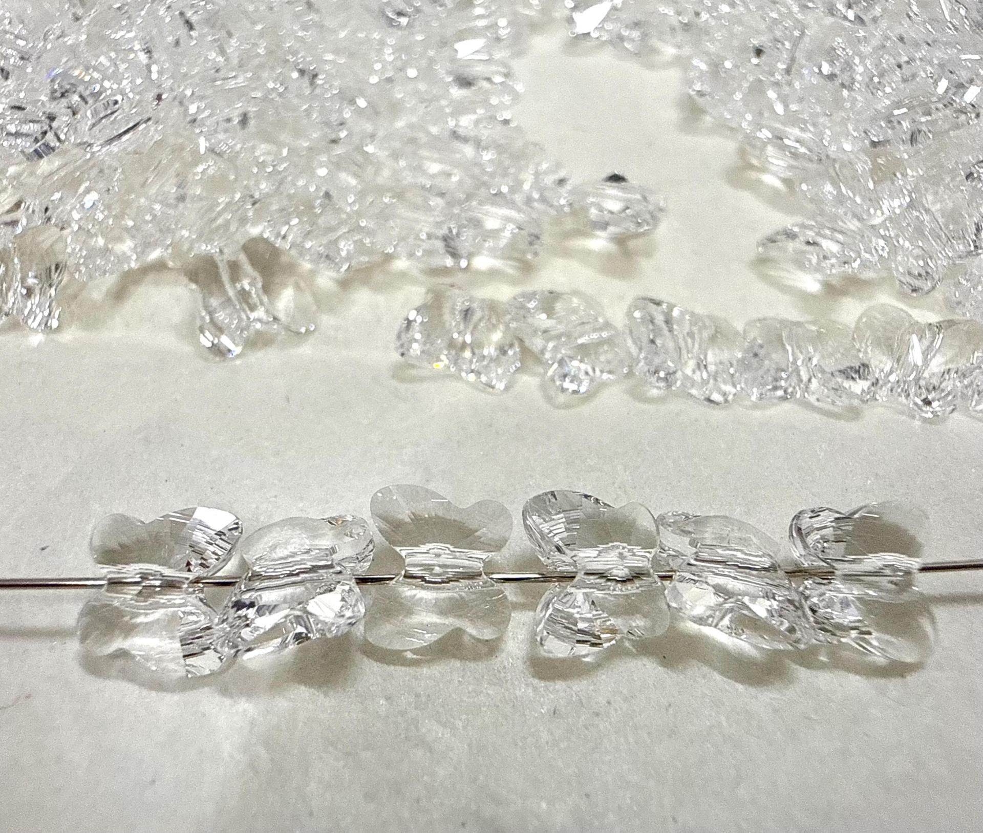 Swarovski Elements 6mm #5754 Crystal Butterfly in Crystal (6 pieces)