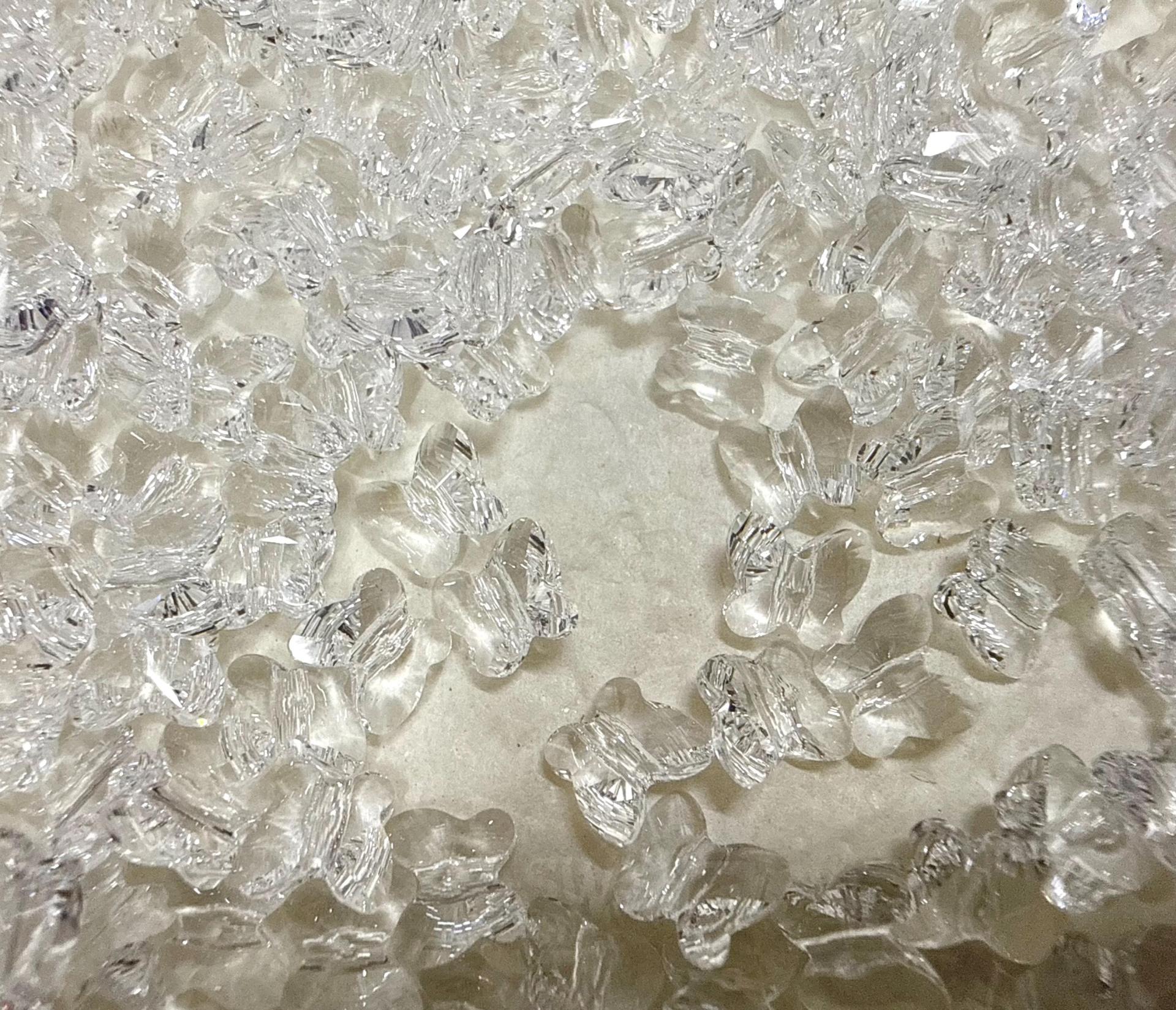 Swarovski Elements 6mm #5754 Crystal Butterfly in Crystal (6 pieces)