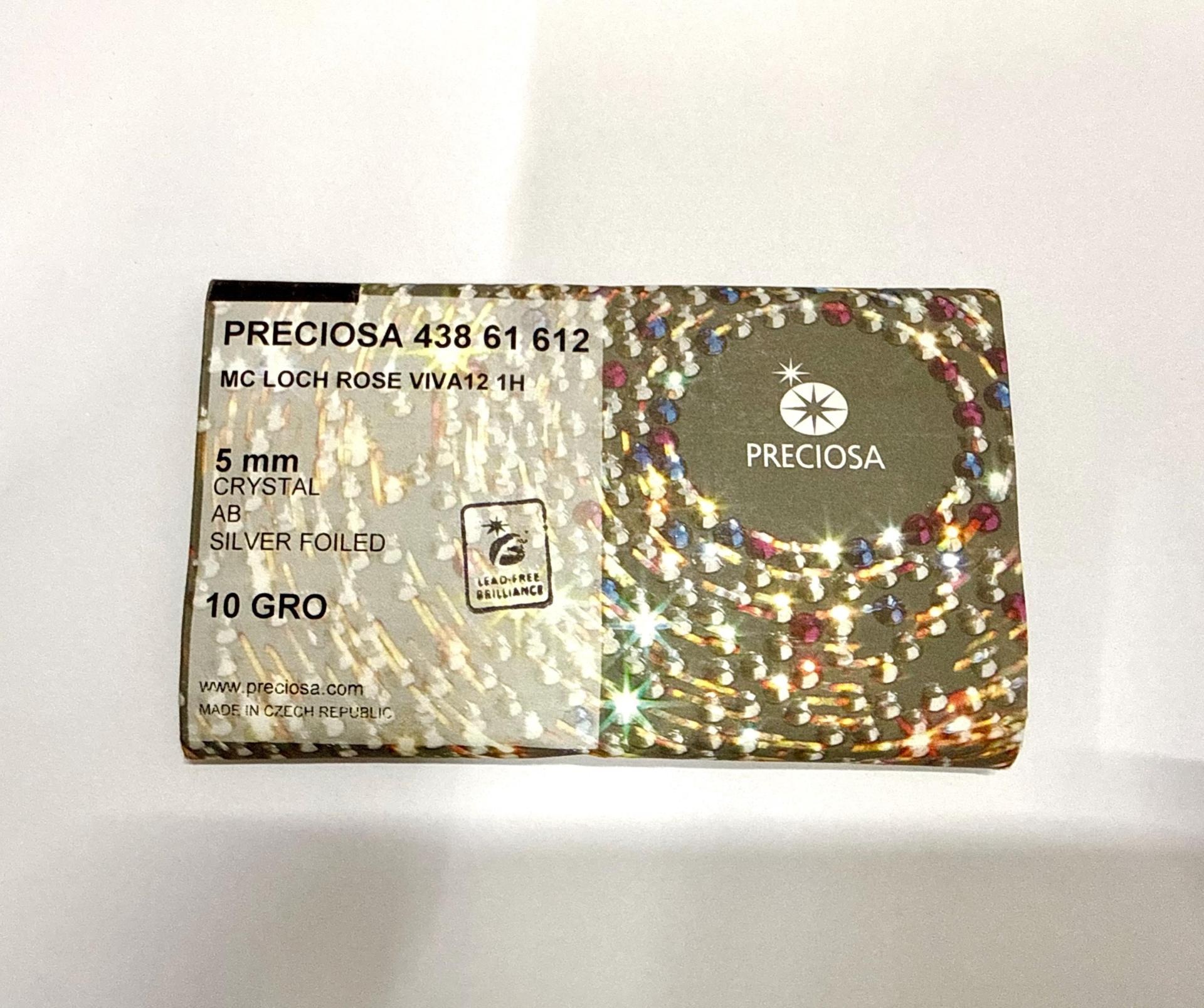 5mm Crystal AB Sew-On Rhinestones: Preciosa Czech Glass Viva12