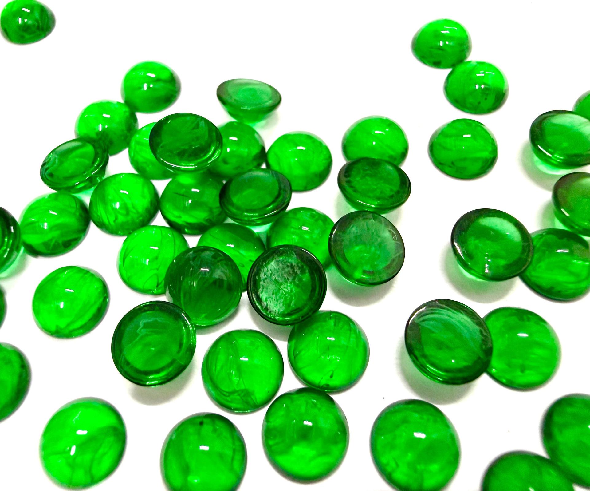 6mm Swarovski Round Cabochon Cabs Green Givre Unfoiled Article # 2090/4 Vintage Flat Back