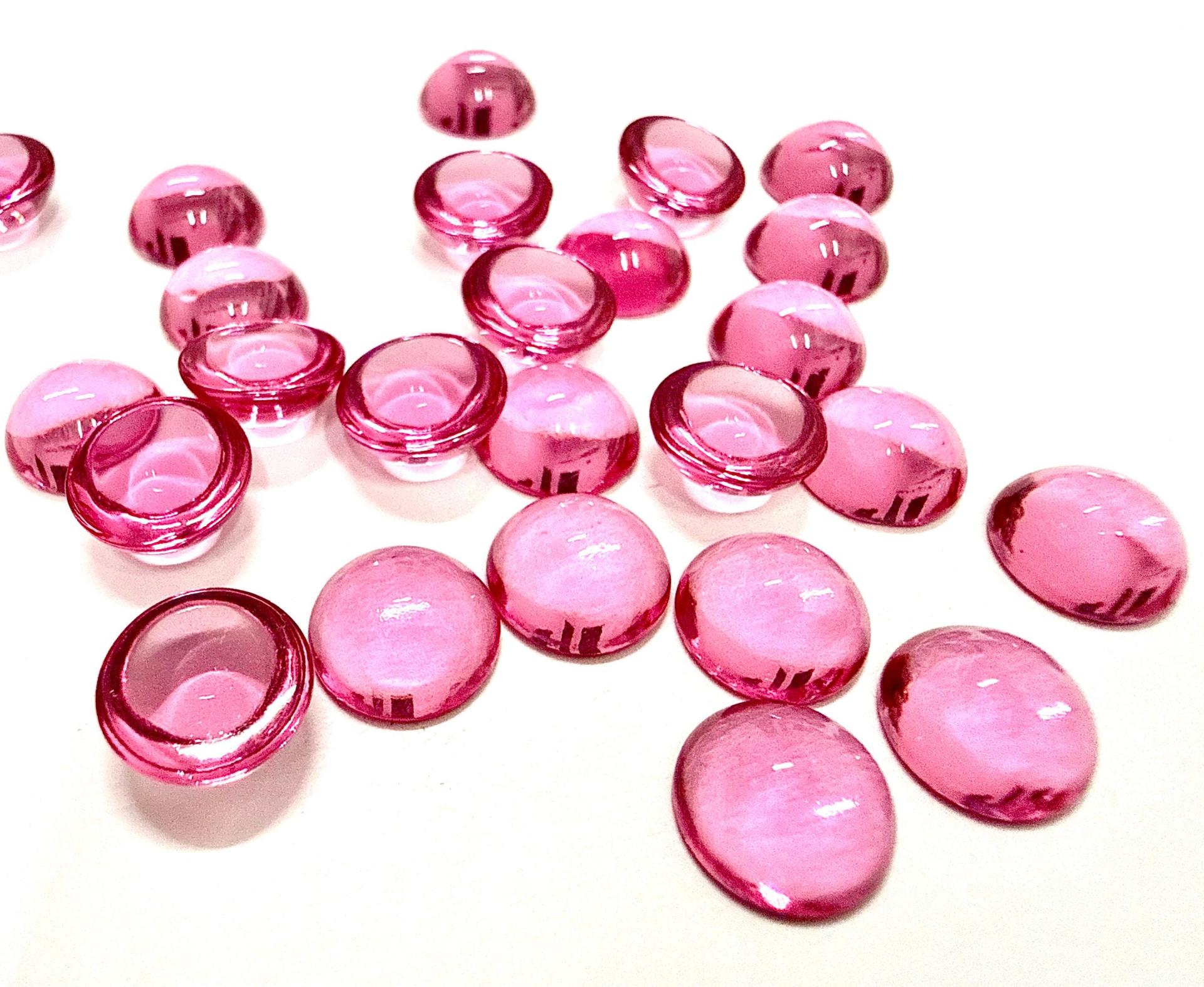 8 mm Swarovski Round Cabochon Cabs Rose unfoiled Article # 2090/4 Vintage Flat Back