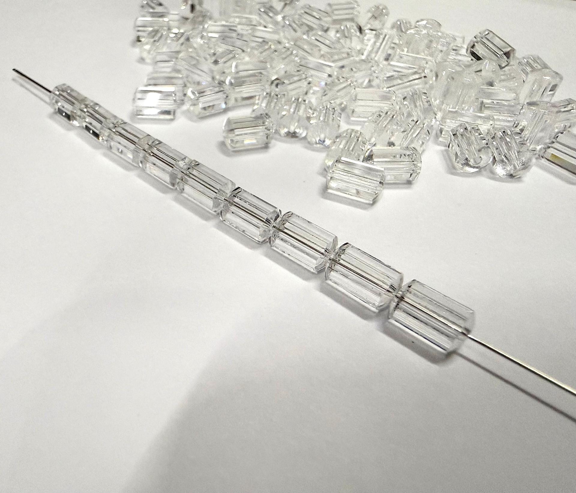 Vintage Swarovski Crystal Beads, 8x5mm