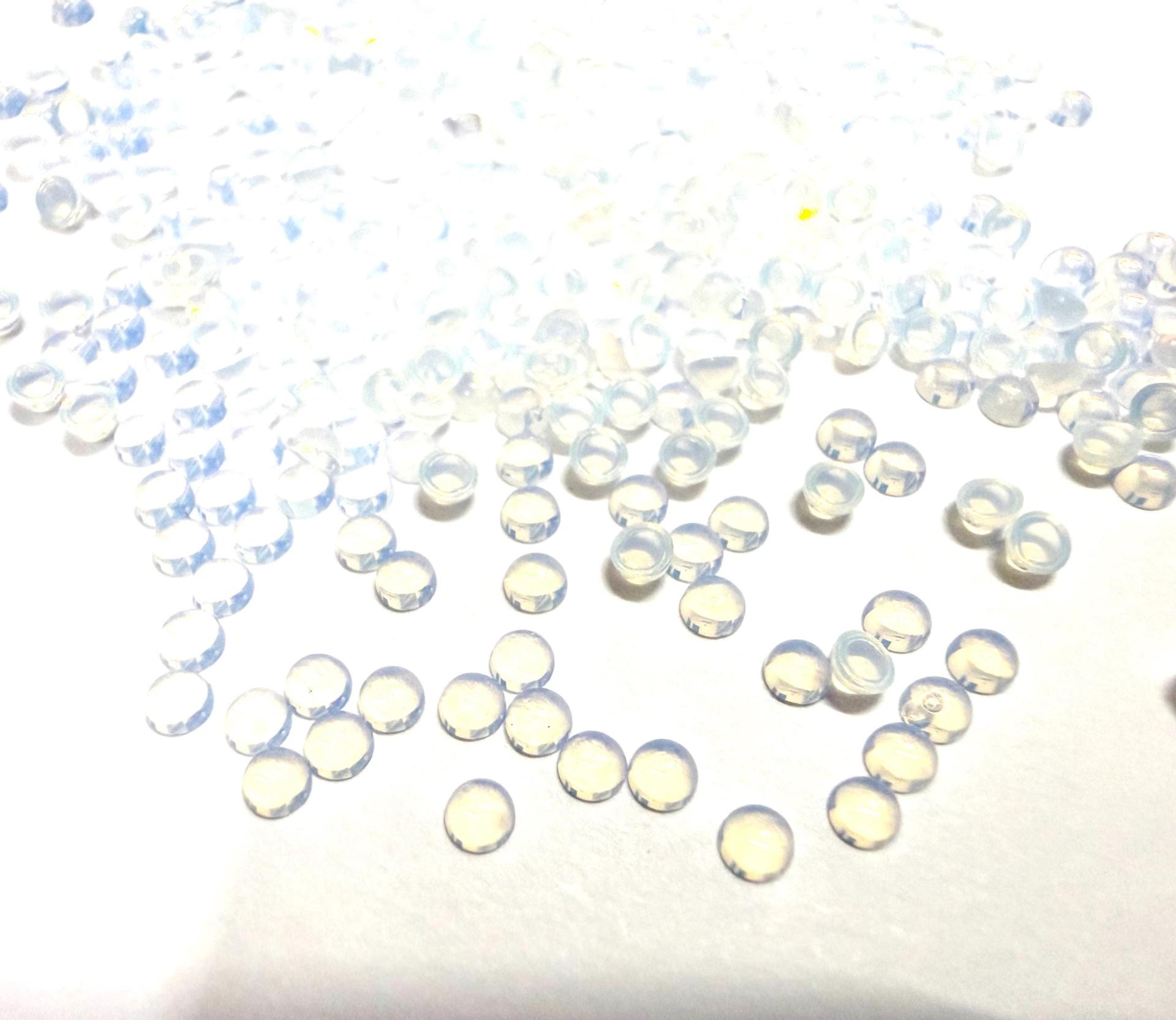 2.5mm White Opal unfoiled Swarovski Crystals, Flat Back Cabochons