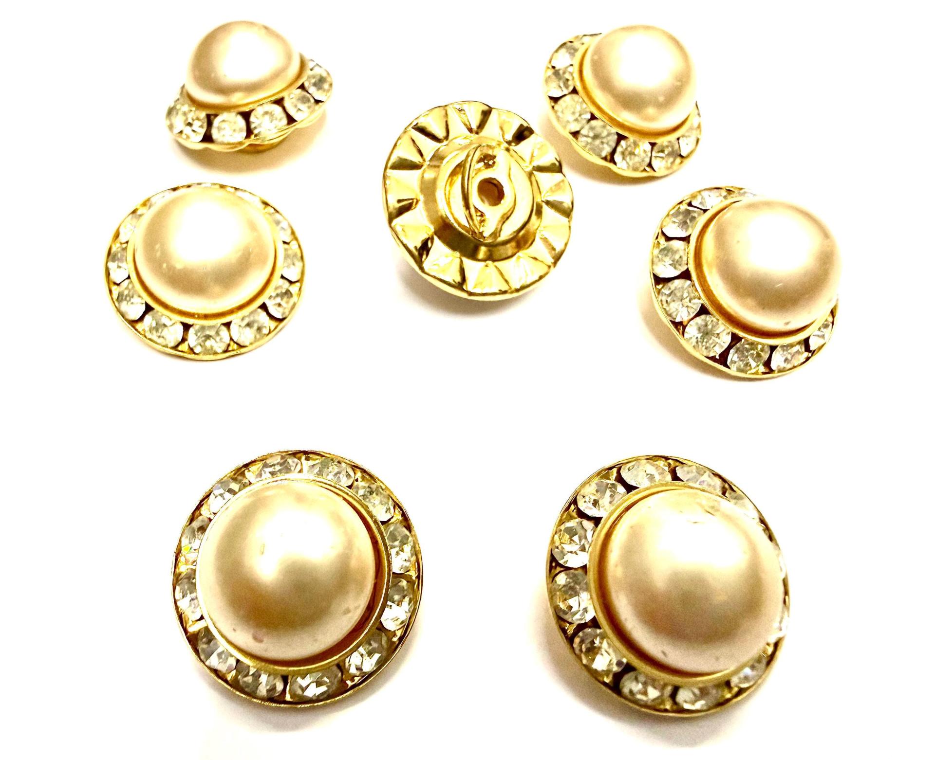 18 mm Vintage in Pearl Brass settings Swarovski Embellishment DIY Supplies wedding decorations