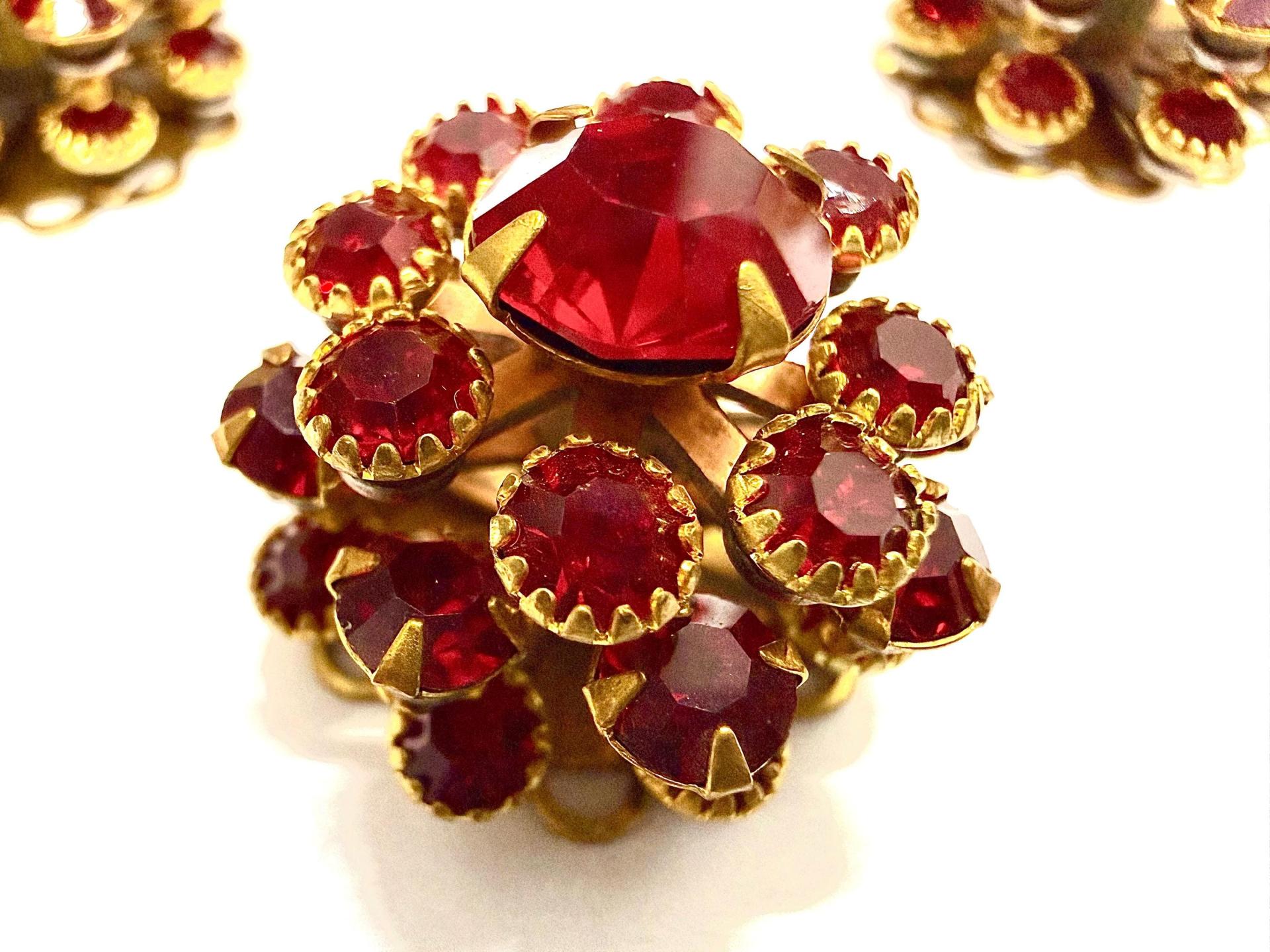 20mm Vintage brass  Swarovski three layers Design in Siam Embellishment DIY Supplies wedding decorations